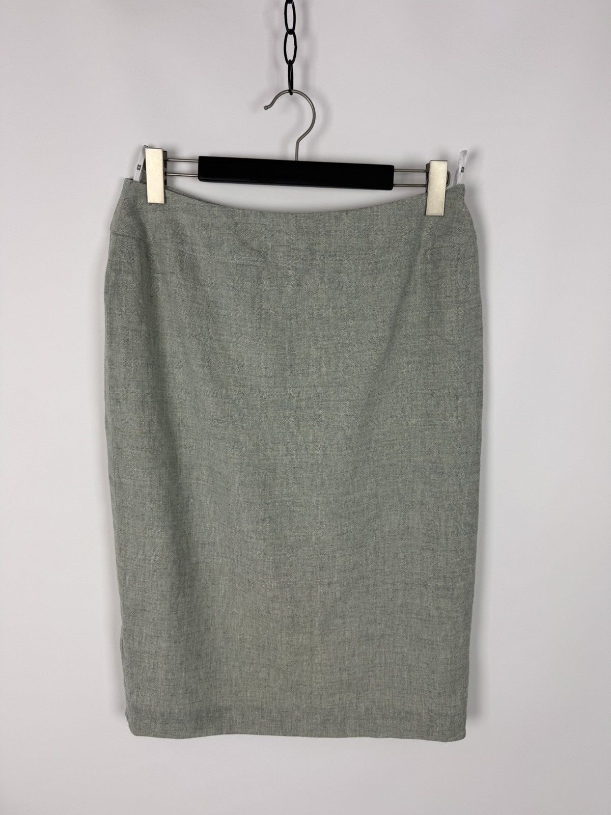 Givenchy Y2K Vintage Givenchy Vision Linen Midi Skirt Size 32" / US 10 / IT 46 - 3 Thumbnail