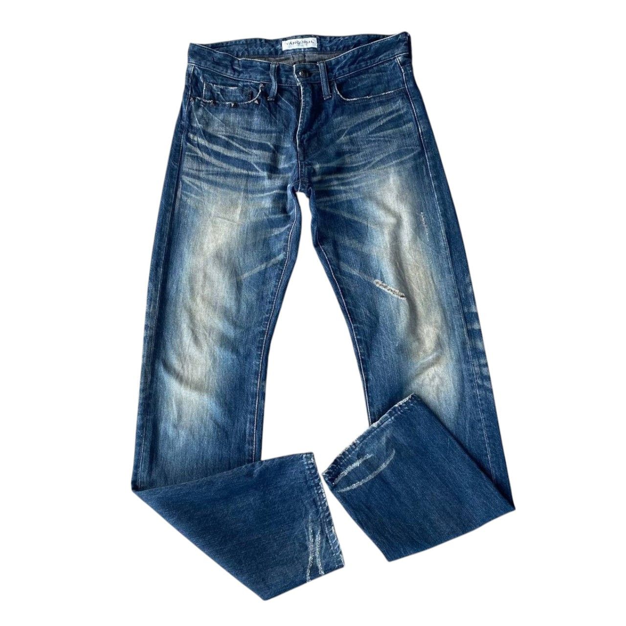 Ryoko Rain RYO ISHIKAWA BY VANQUISH TOKYO JAPAN DISTRESSED BLUEWASH Size US 28 / EU 44 - 13 Thumbnail