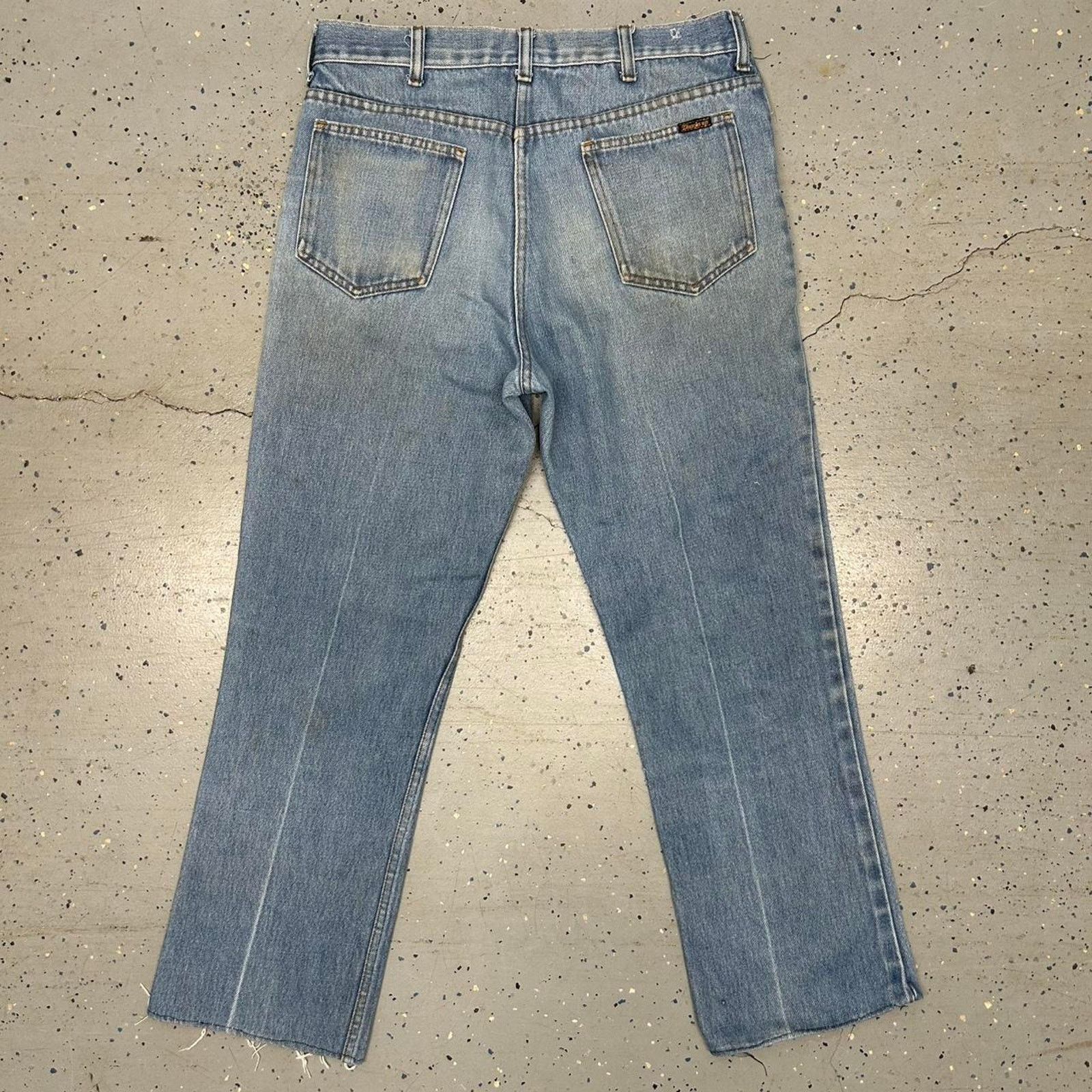 Sears VTG 70s Sears thumbs up Faded blue jeans with a relaxed fit Size US 34 / EU 50 - 7 Thumbnail