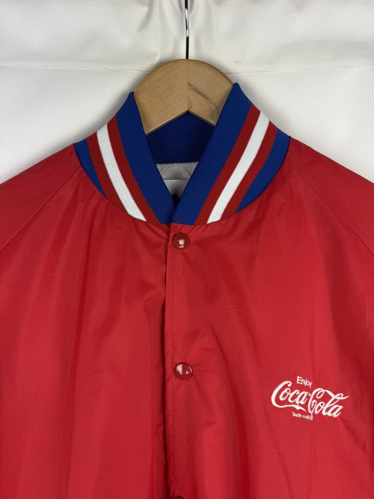 Coca Cola × Vintage DVB Enjoy Coca Cola Vintage Nylon Bomber Jacket Size XL USA Size US XL / EU 56 / 4 - 8 Thumbnail