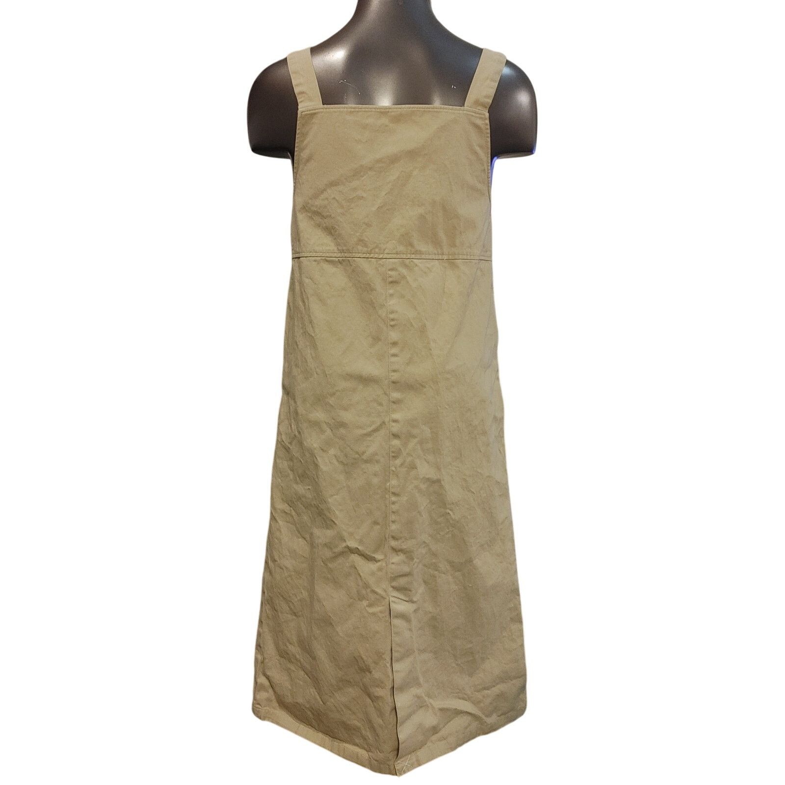 Other Nizamfuru Women's LG Beige Apron Style Midi Sleeveless Dress Size L / US 10 / IT 46 - 2 Thumbnail