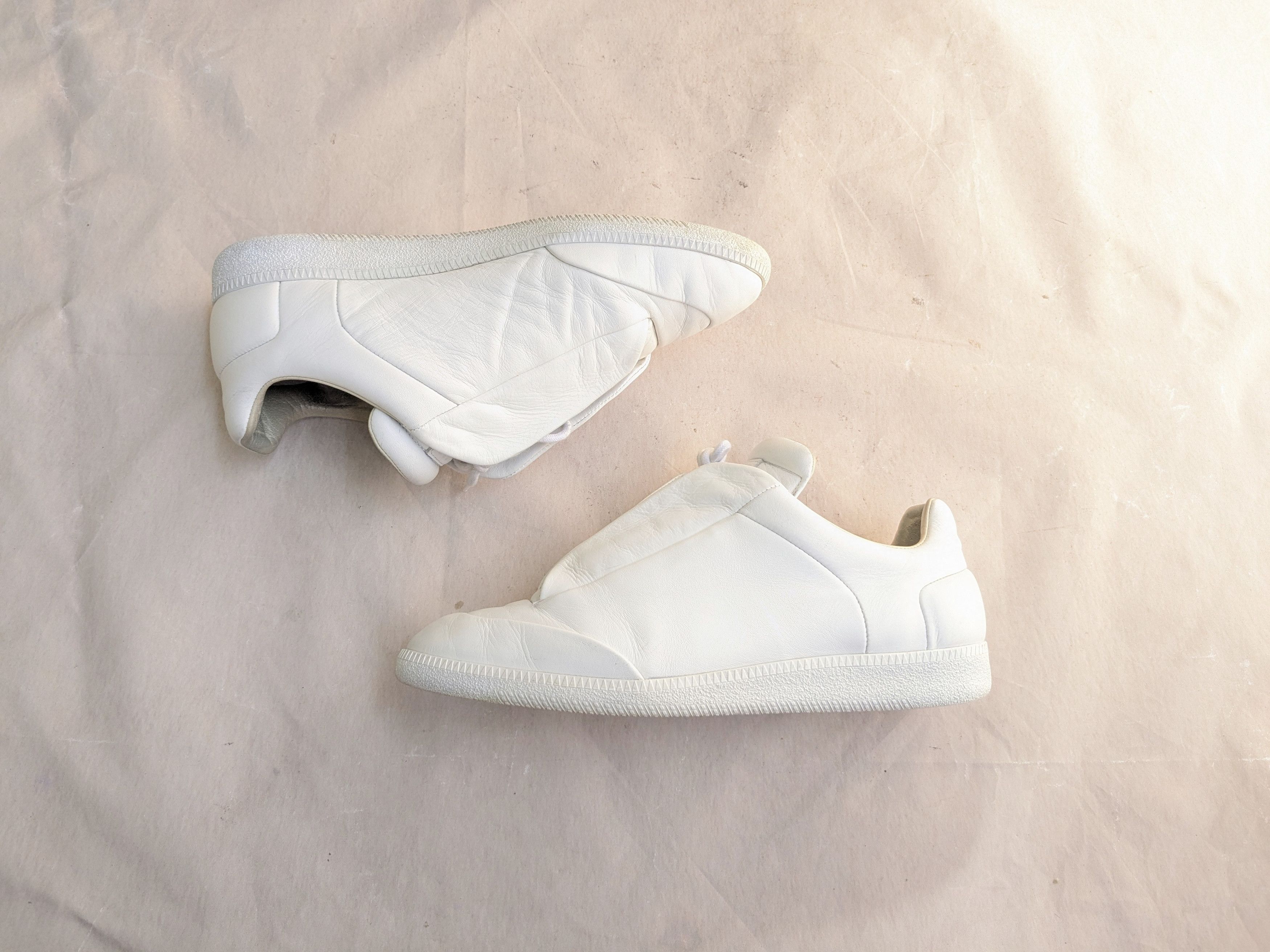 Maison Margiela Maison Margiela Future Low White 11 44 Leather Size US 11 / EU 44 - 2 Thumbnail