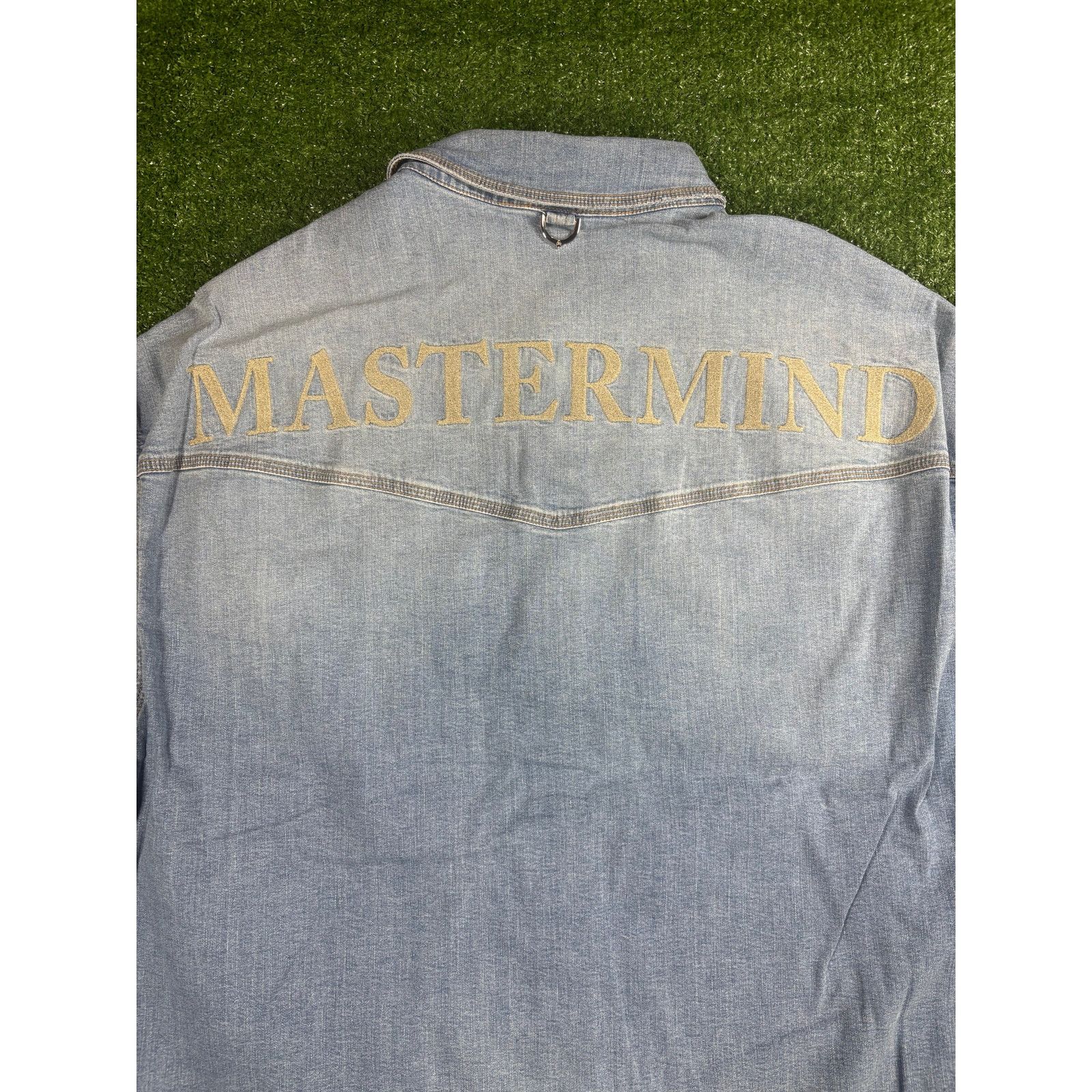 Mastermind Japan Mastermind World Light Oz. Washed Denim Shirt Size Large Size US L / EU 52-54 / 3 - 6 Thumbnail