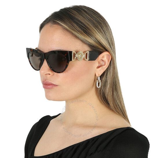 Versace NEW VERSACE VE4440U-108/3 Dark Havana Size ONE SIZE - 5 Thumbnail