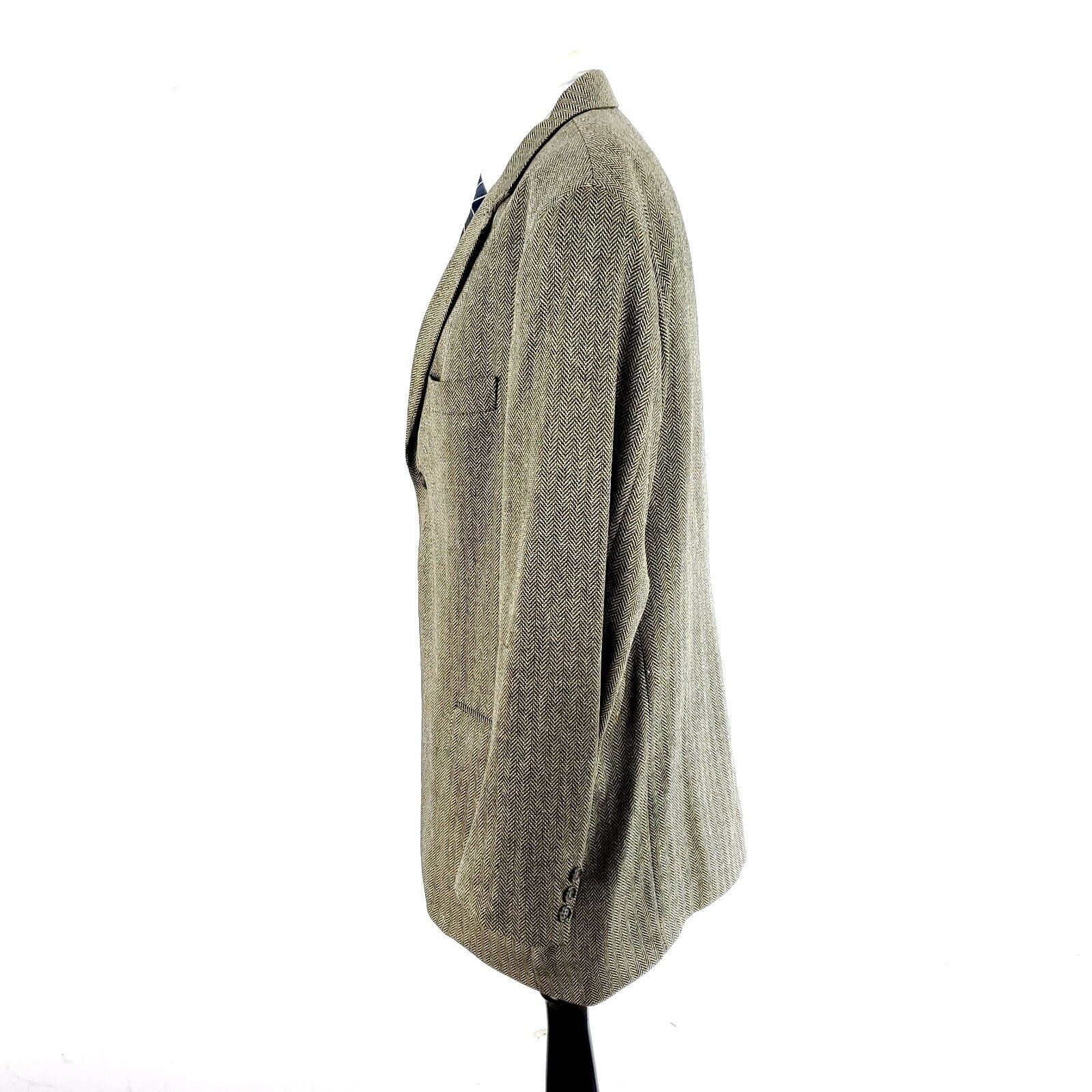 Tallia Tallia Nordstrom Super 100s Worsted Wool Silk 2 Button Sport Size 46L - 4 Thumbnail