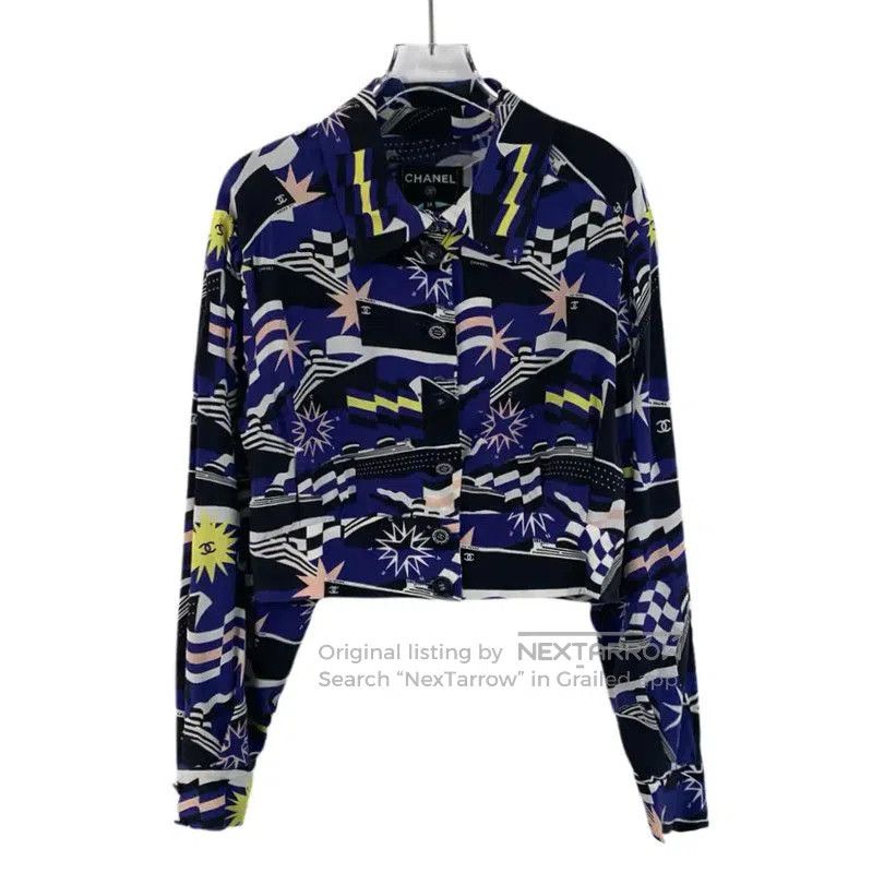 Chanel Chanel Colorful Silk Women's Shirt . Size S / US 4 / IT 40 - 1 Thumbnail