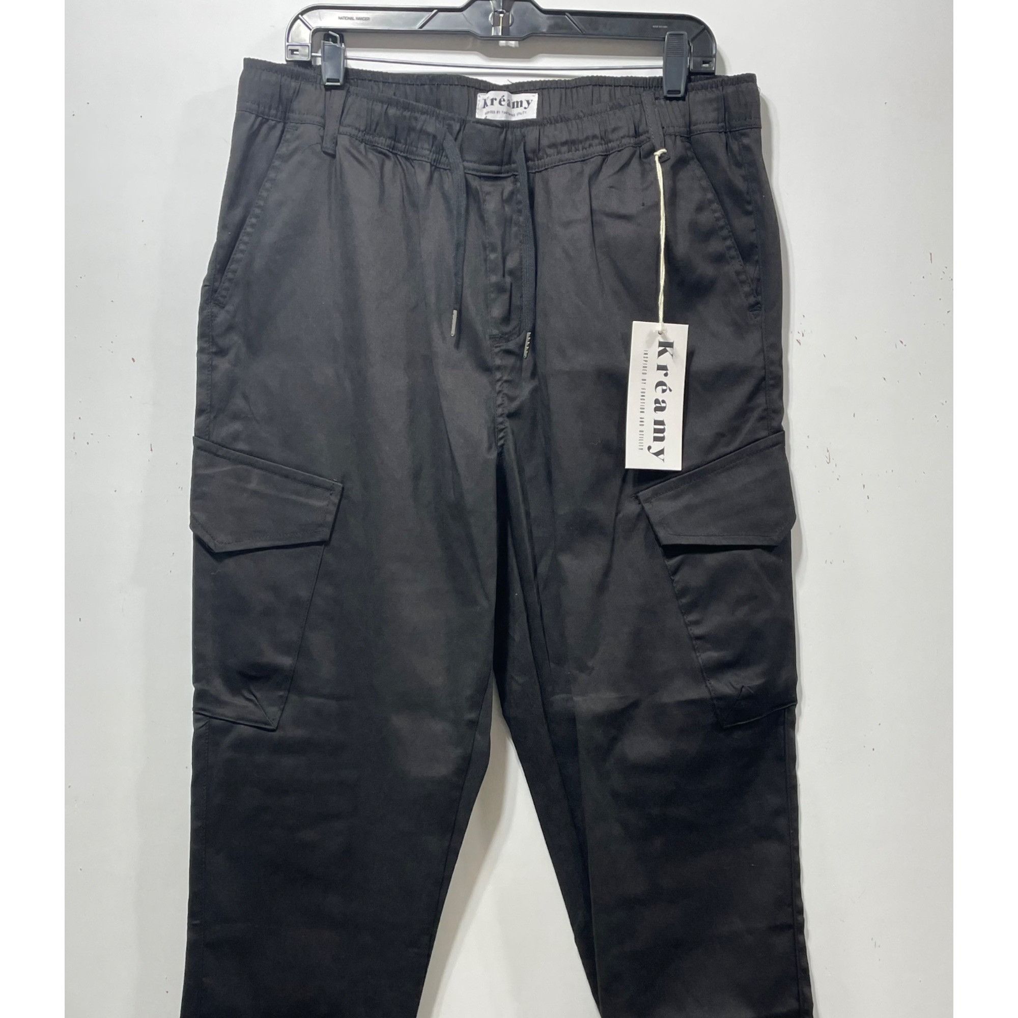Other Kreamy - Women's Cozy Cargo Jogger Pants With Multi Pockets Size 34" / US 12 / IT 48 - 12 Thumbnail