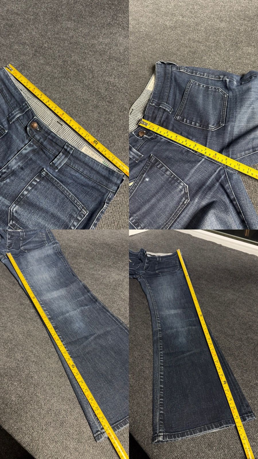 Diesel Retro 00s Diesel Fluzi Y2K Vntg Stretch Bootcut Flared Jeans Size 30" / US 8 / IT 44 - 21 Thumbnail