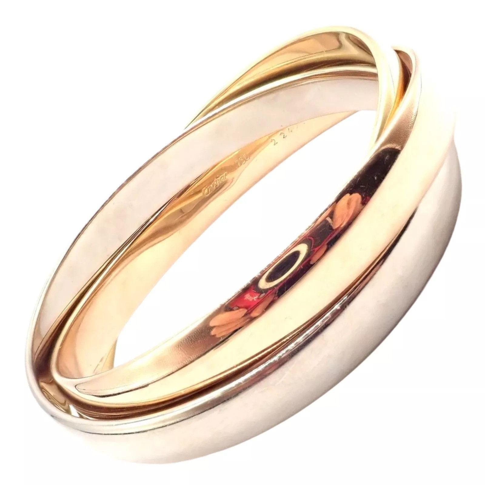 Cartier Cartier 18k 101.5 Grams Rolling Trinity Bangle Bracelet Size ONE SIZE - 1 Thumbnail