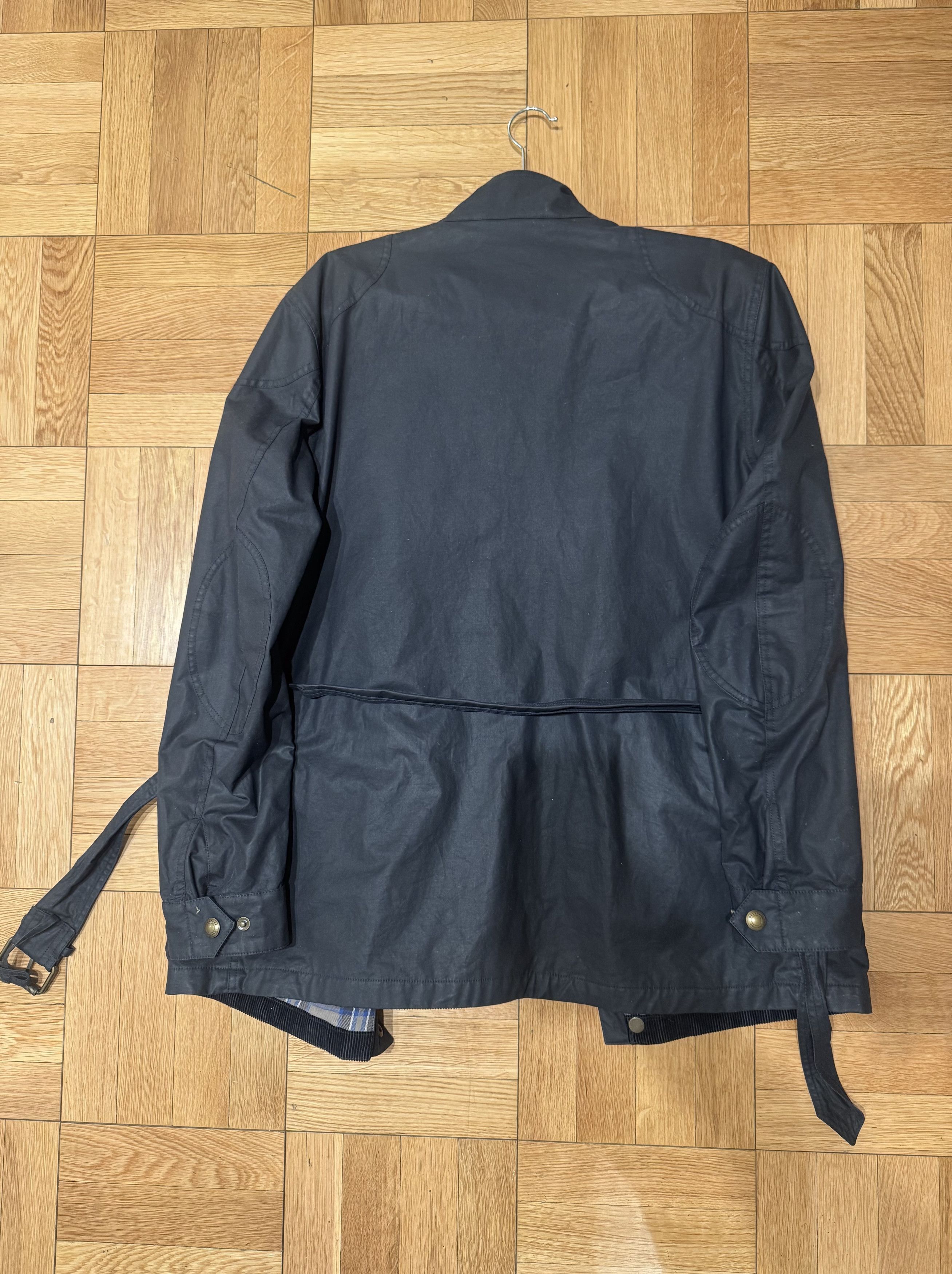 Belstaff Belfast Trialmaster Belted Dark Navy Waxed Jacket Size US M / EU 48-50 / 2 - 3 Thumbnail