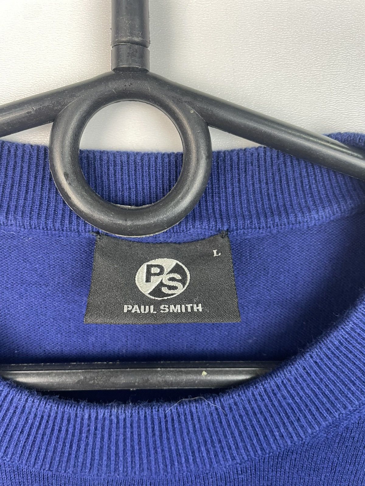Paul Smith Paul Smith Luxury Cotton Sweater Blue Size L Size US L / EU 52-54 / 3 - 3 Thumbnail