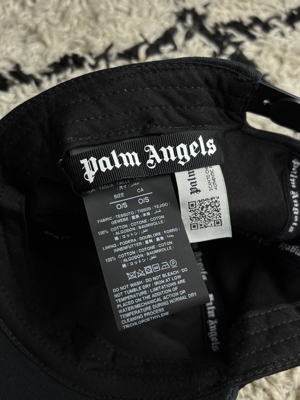 Palm Angels Palm Angels Burning Logo Flame Fire Hat Baseball Cap Size ONE SIZE - 7 Thumbnail
