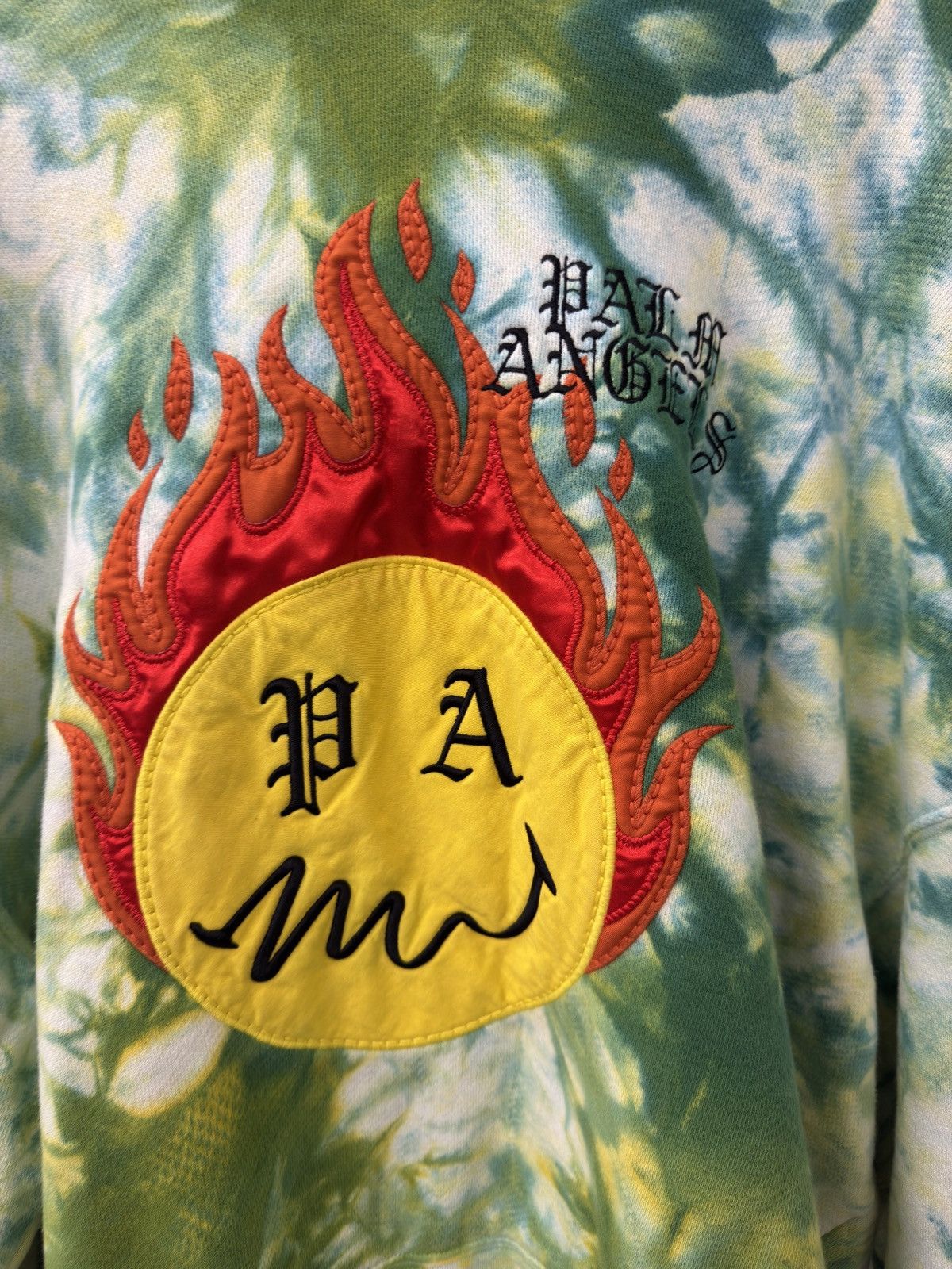 Palm Angels Palm Angels Smiley Tie Dye Hoodie Size US L / EU 52-54 / 3 - 2 Thumbnail