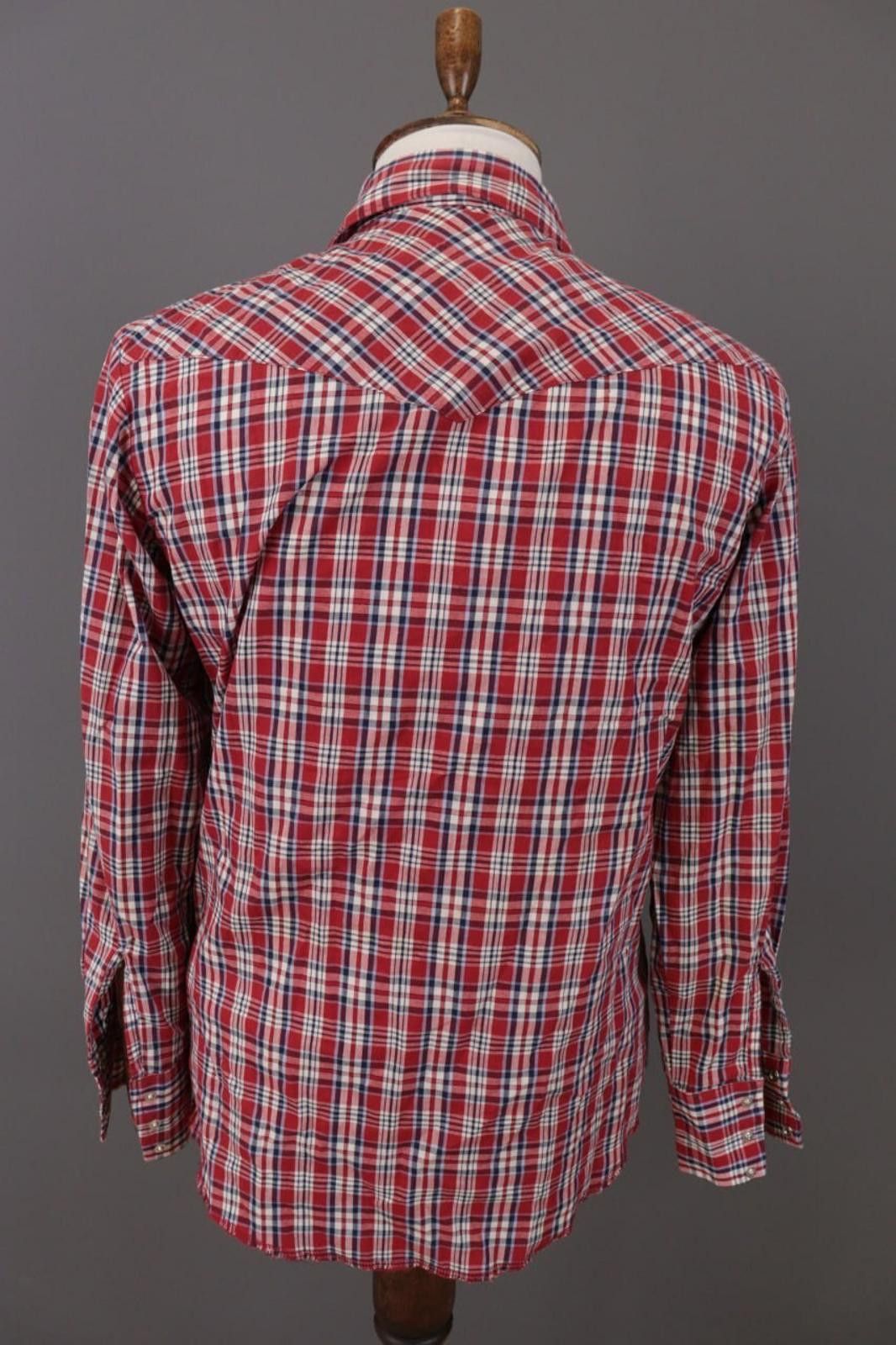 Wrangler Vintage Wrangler Western Red Check Overshirt Shirt Size M Size US M / EU 48-50 / 2 - 11 Thumbnail