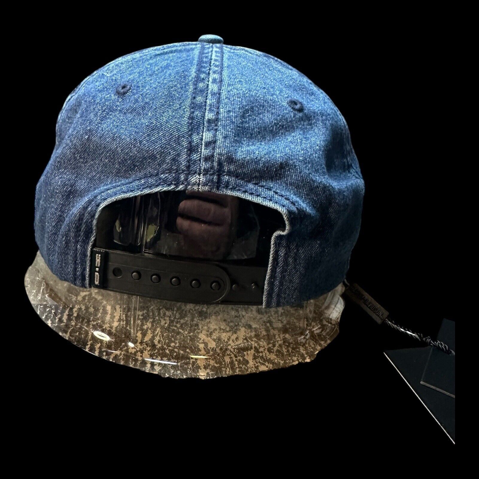 Harley Davidson Harley Davidson Denim Blue Snapback Baseball Hat NWT Size ONE SIZE - 4 Thumbnail