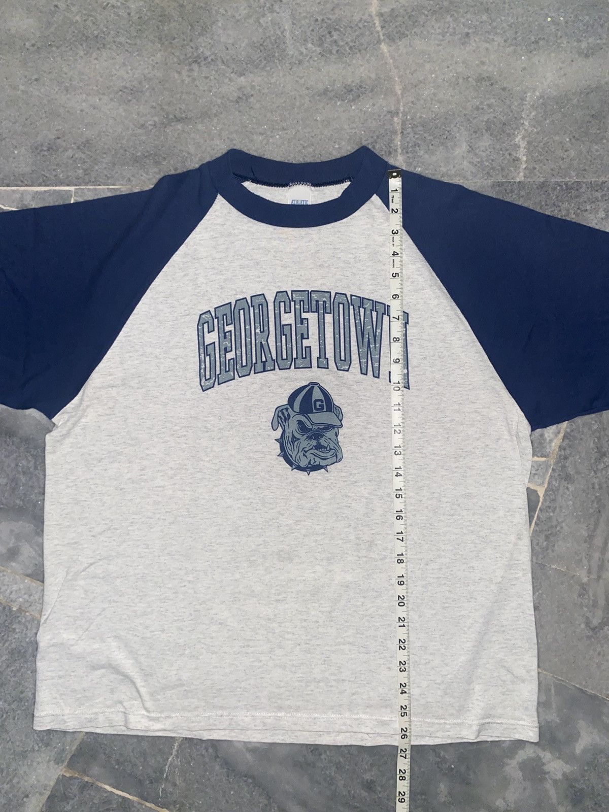 Vintage 1970s Single Stitch Georgetown Hoyas Bulldogs Tee