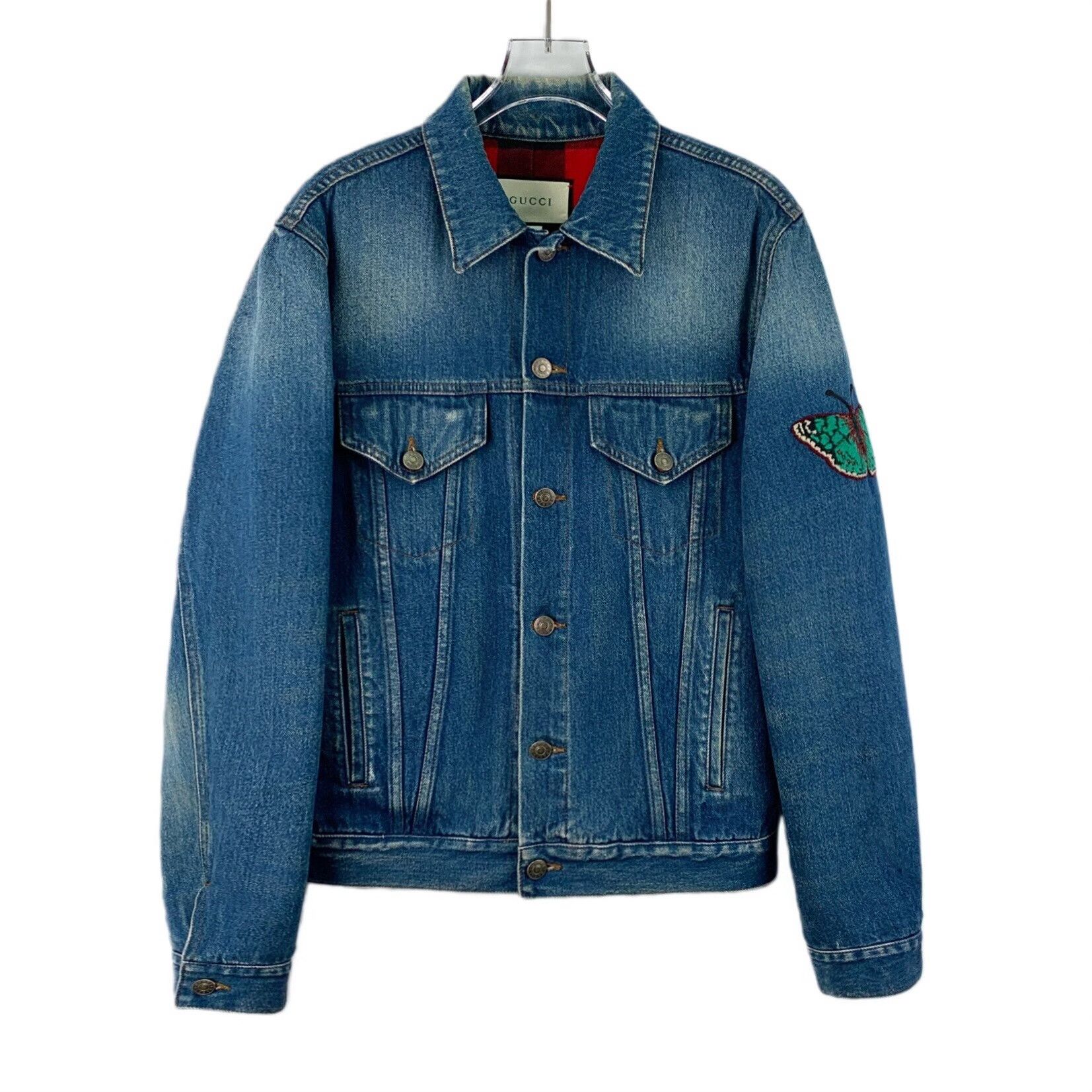 Gucci Gucci Blue Tiger Embroidery Denim Jacket Size US S / EU 44-46 / 1 - 1 Thumbnail