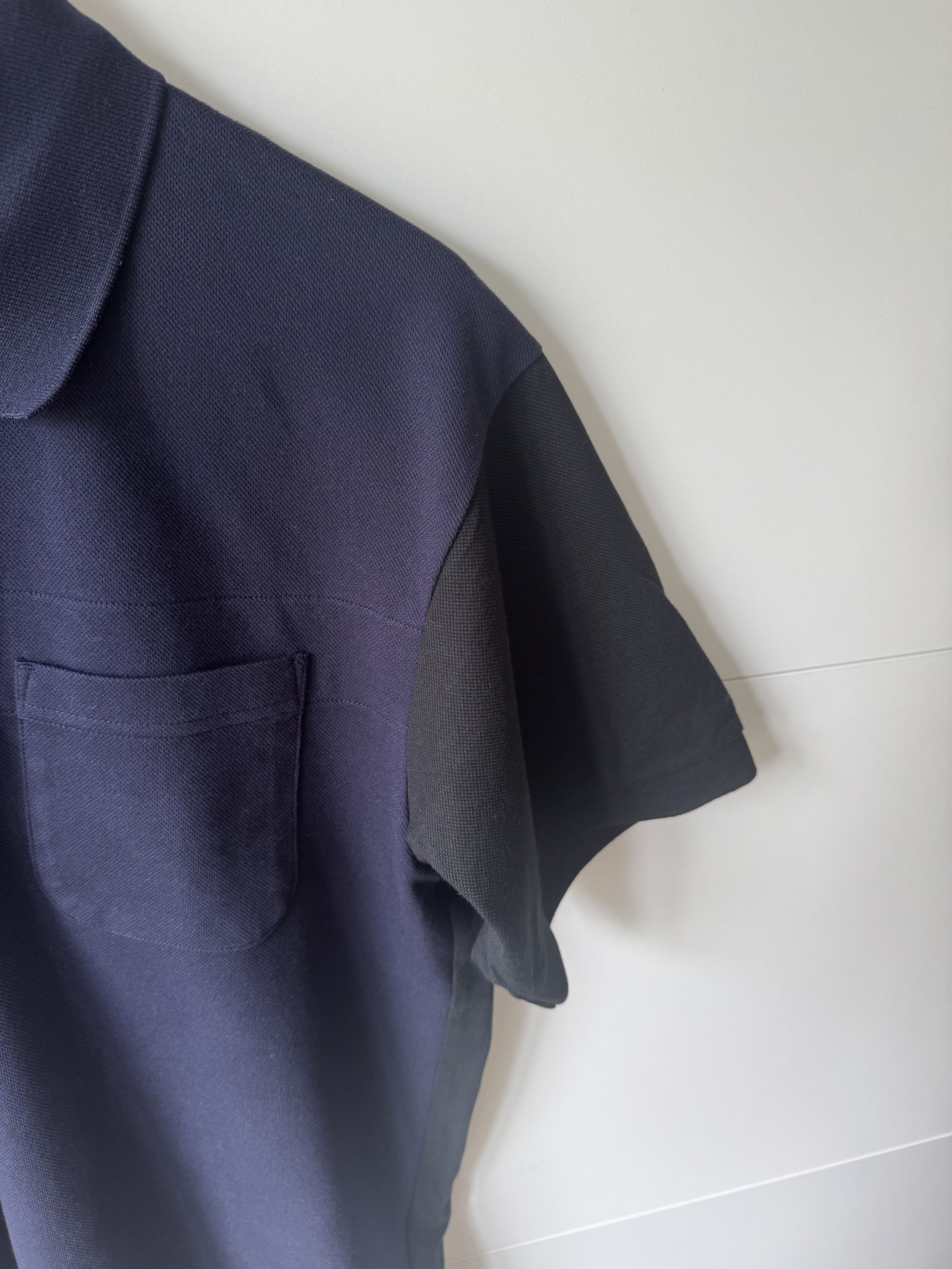 Engineered Garments × Uniqlo [M] Dry Pique Color Block Polo Shirt in Navy (SS19) Size US M / EU 48-50 / 2 - 5 Thumbnail