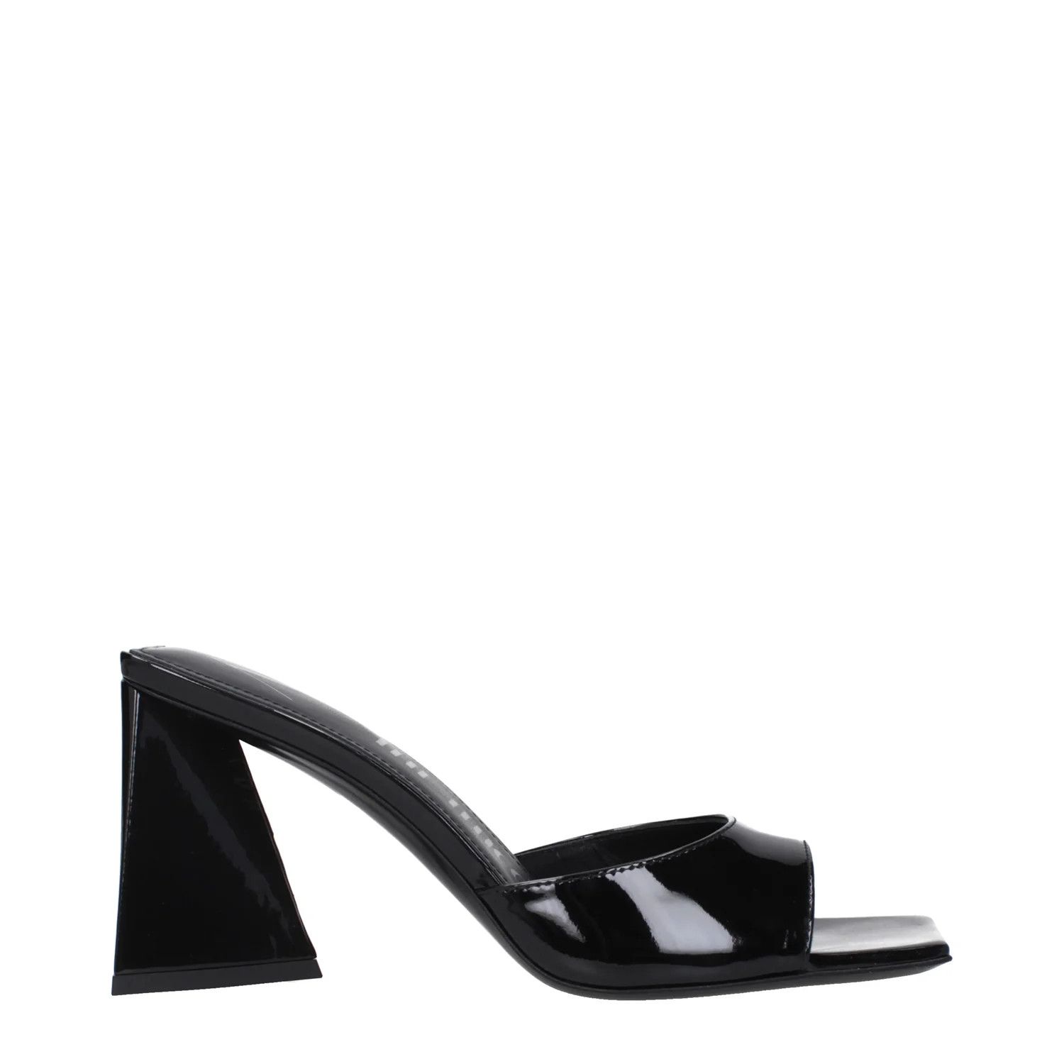 The Attico ob1o1e1224 Patent Leather Sandals in Black Size US 7.5 / IT 37.5 - 1 Thumbnail
