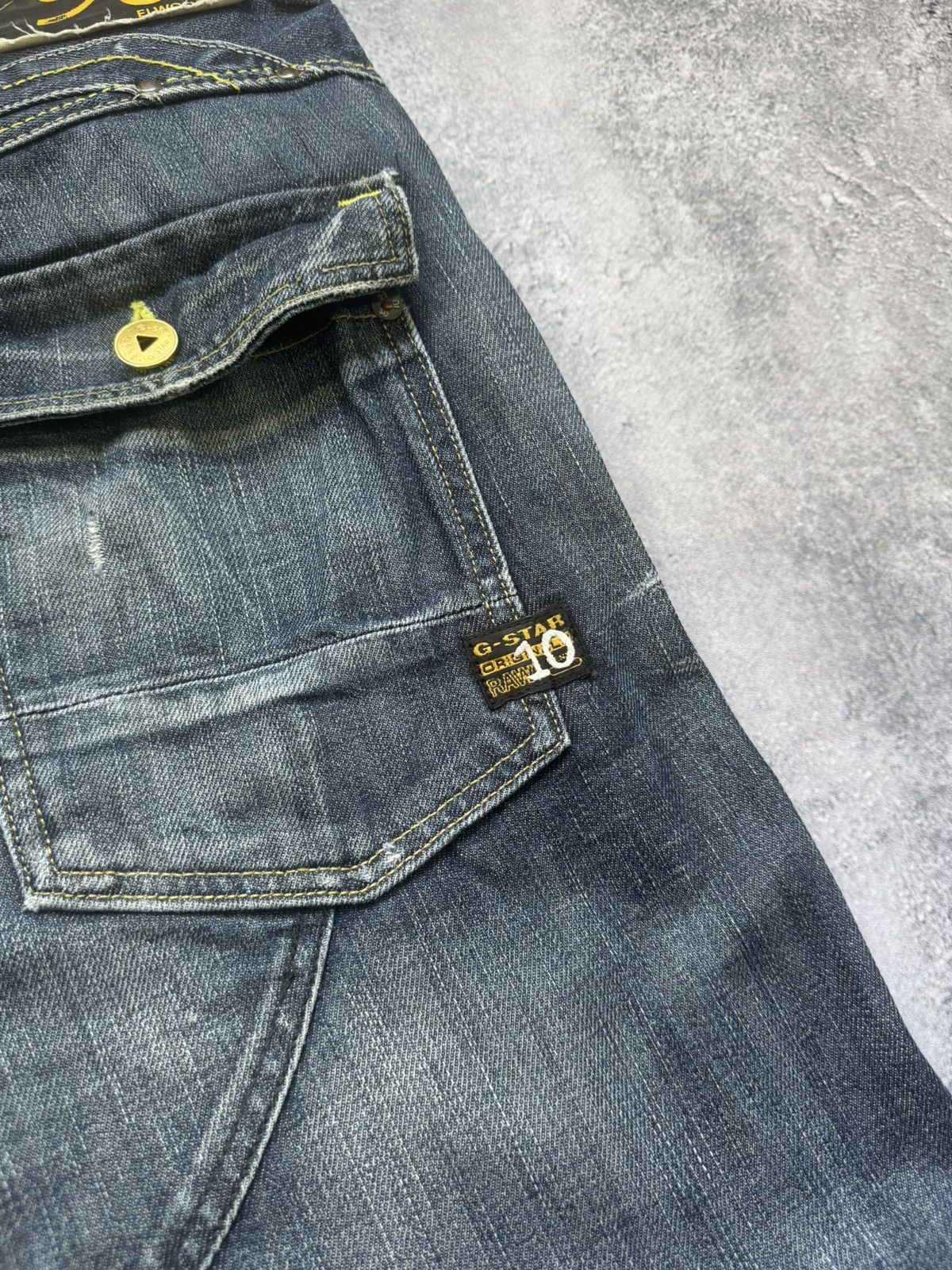 G-Star G-Star RAW 96 Elwood 5620 Heritage Embro Buckle Jeans Size US 31 - 5 Thumbnail