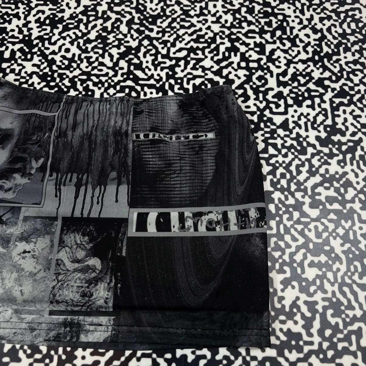 Japanese Brand Vintage Y2K Japanese Mesh Art JPG Style Sexy Mini Skirt Size 26" / US 2 / IT 38 - 12 Thumbnail