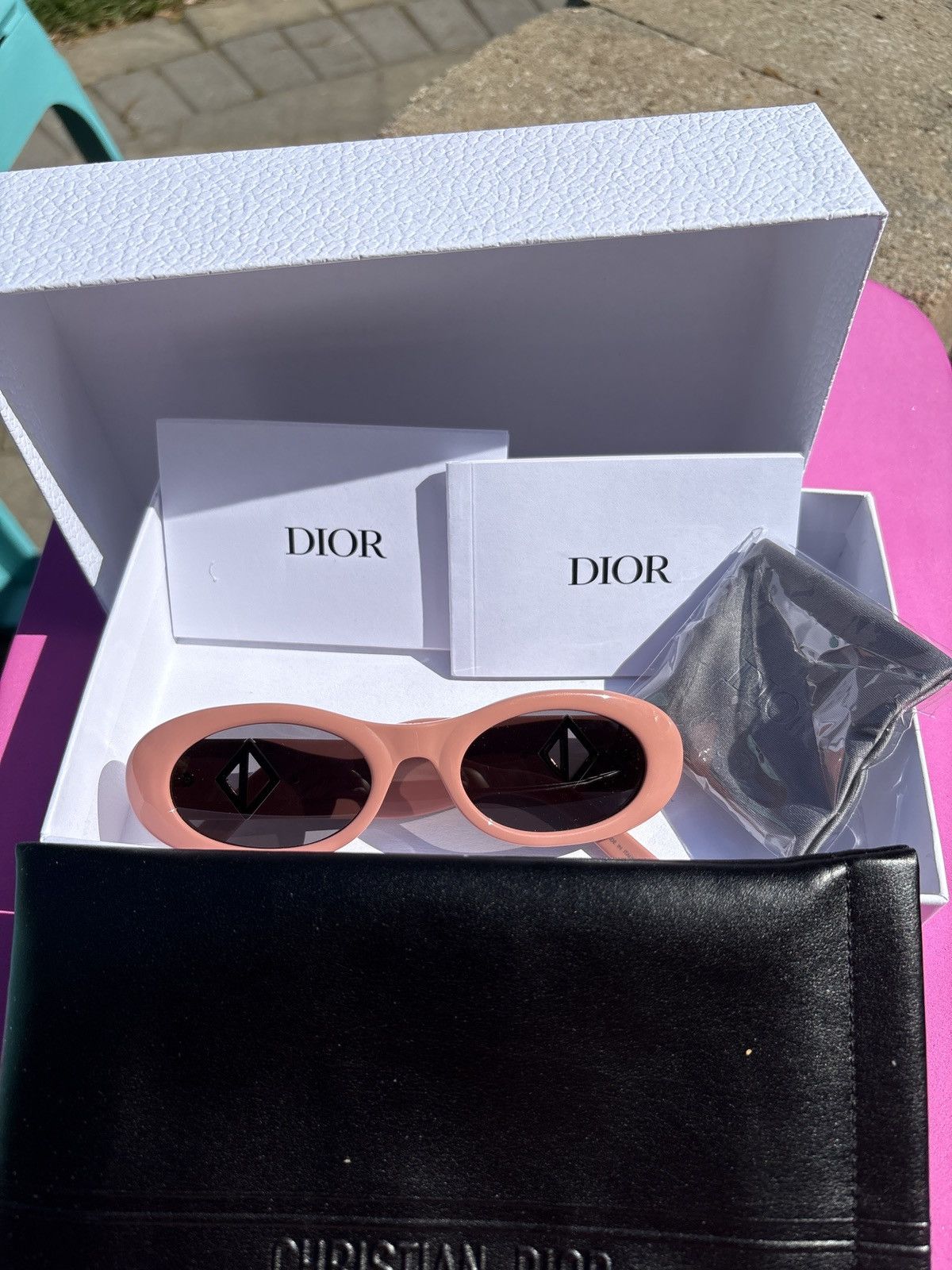 Dior Pink Dior Subglasses Size ONE SIZE - 7 Thumbnail
