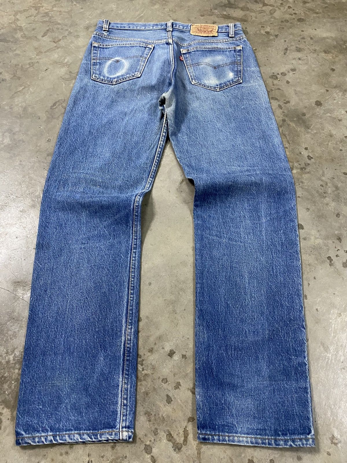 Levi's Vintage 80s Levis 501xx Stone Wash Blue Made in USA @285 Size US 32 / EU 48 - 10 Thumbnail