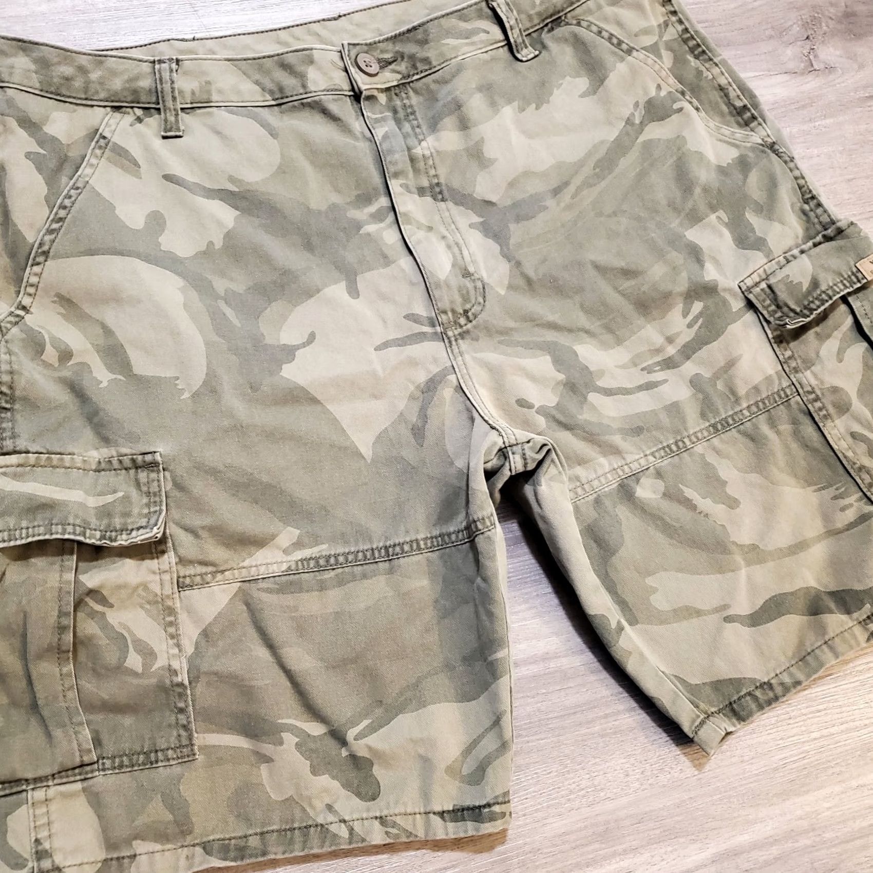 Wrangler Wrangler Cargo Shorts Mens 38R Camo Summer Grunge Streetwear Size US 38 / EU 54 - 4 Thumbnail