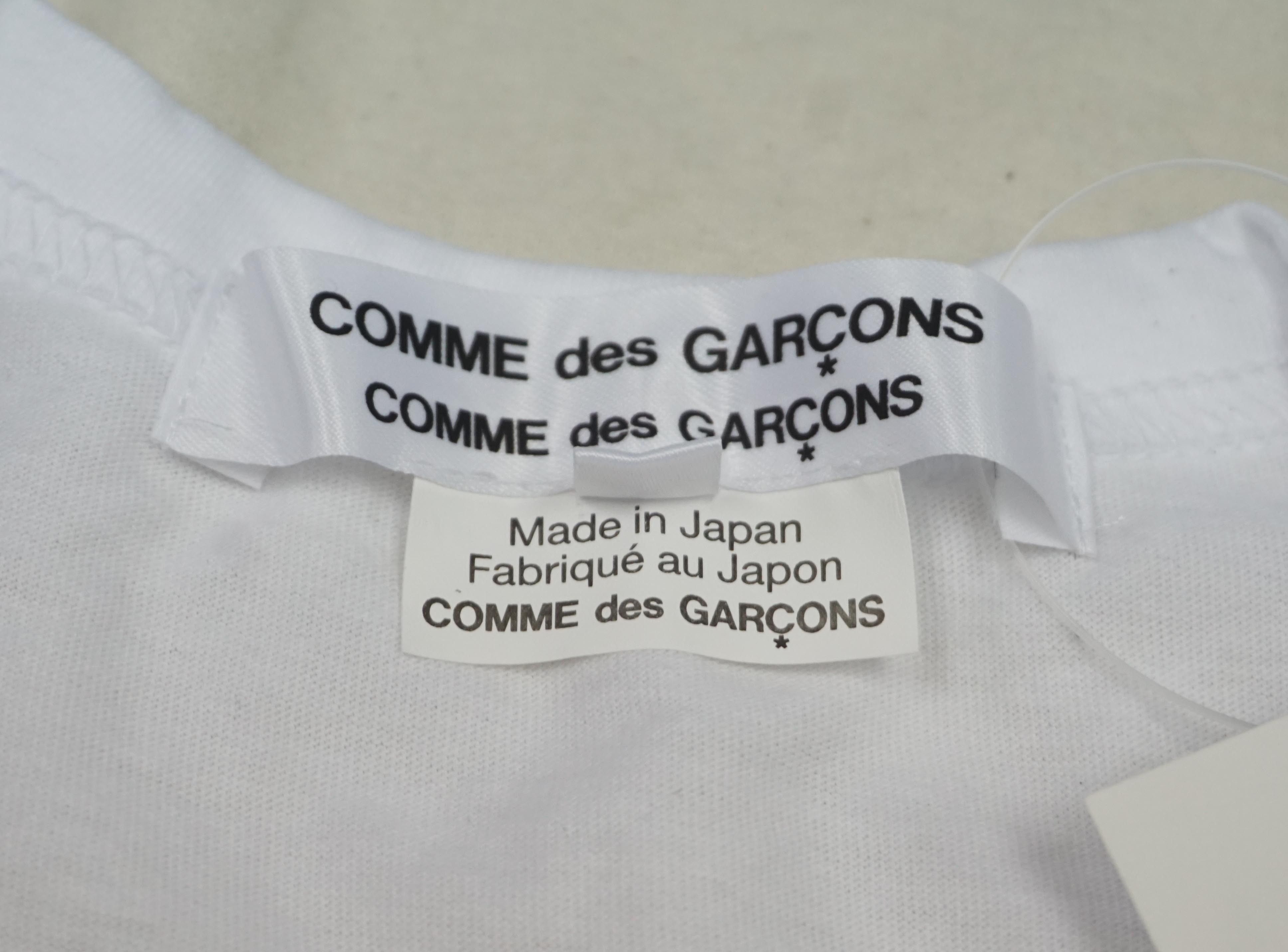 Comme des Garcons × Designer × Rei Kawakubo Comme des Garcons RH-T004-051-1-3 White T-shirt Size US M / EU 48-50 / 2 - 4 Thumbnail