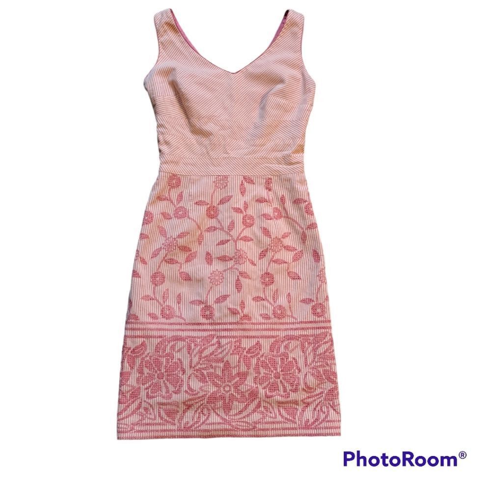 Other Kay Unger Floral Embroidered Dress Size 2 Pink NWOT Size XS / US 0-2 / IT 36-38 - 14 Thumbnail