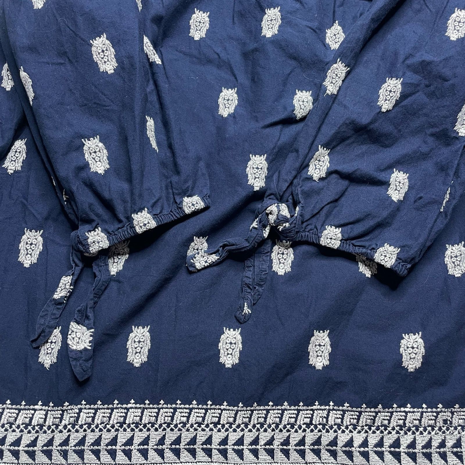 Other Crown & Ivy Embroidered Cotton Blouse Size XL / US 12-14 / IT 48-50 - 6 Thumbnail
