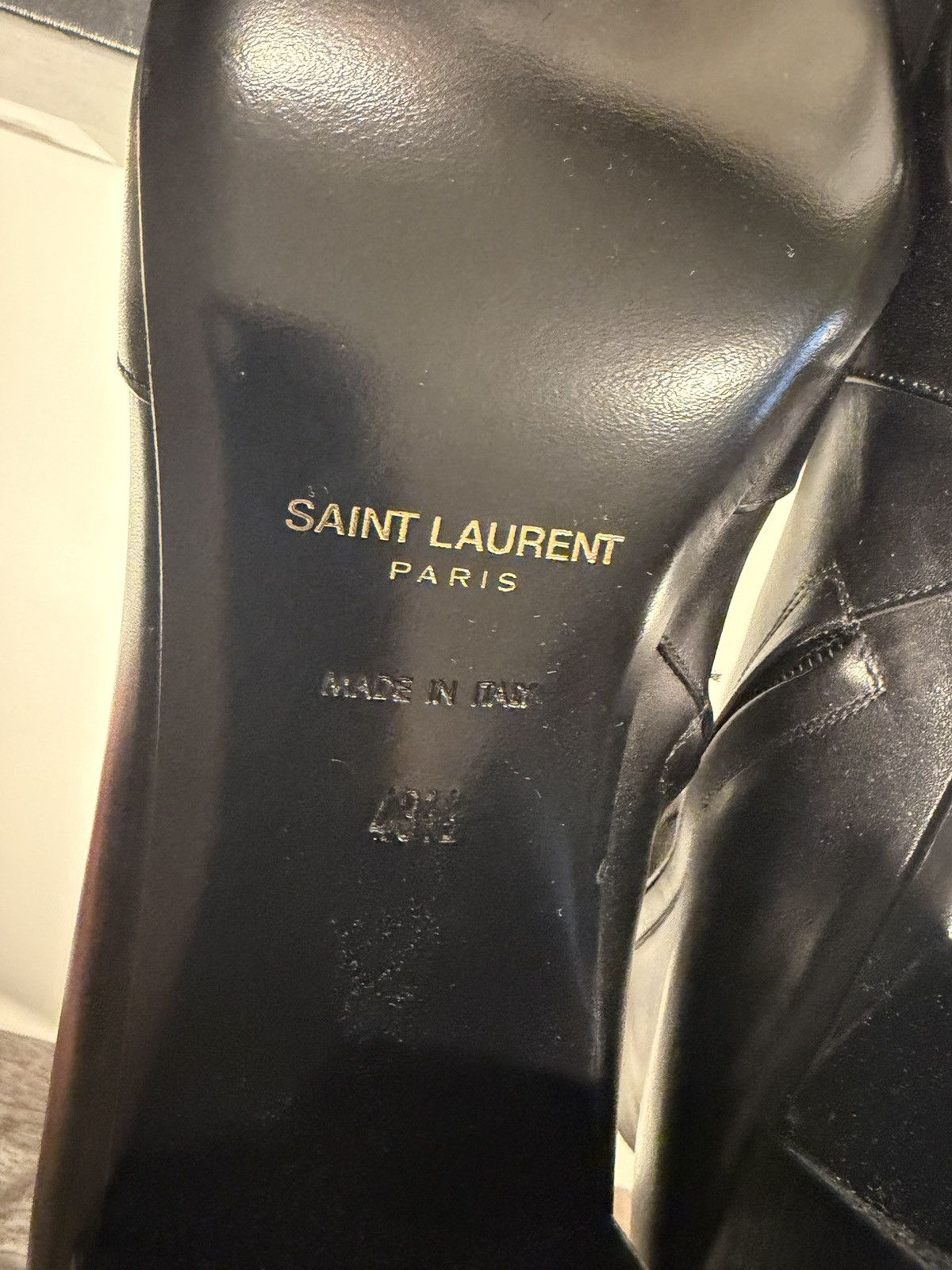Saint Laurent Paris SAINT LAURENT XIV Leather Chelsea Boots 43.5/10.5 Size US 10.5 / EU 43-44 - 2 Thumbnail