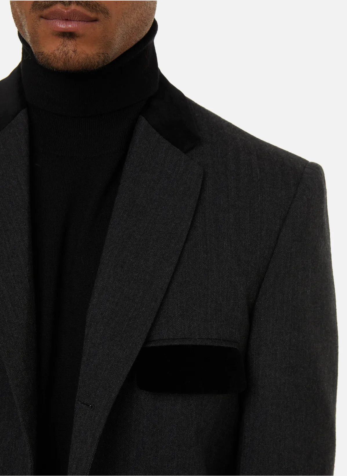Maison Margiela o1y1124 Wool Jacket in Black Size US S / EU 44-46 / 1 - 3 Thumbnail