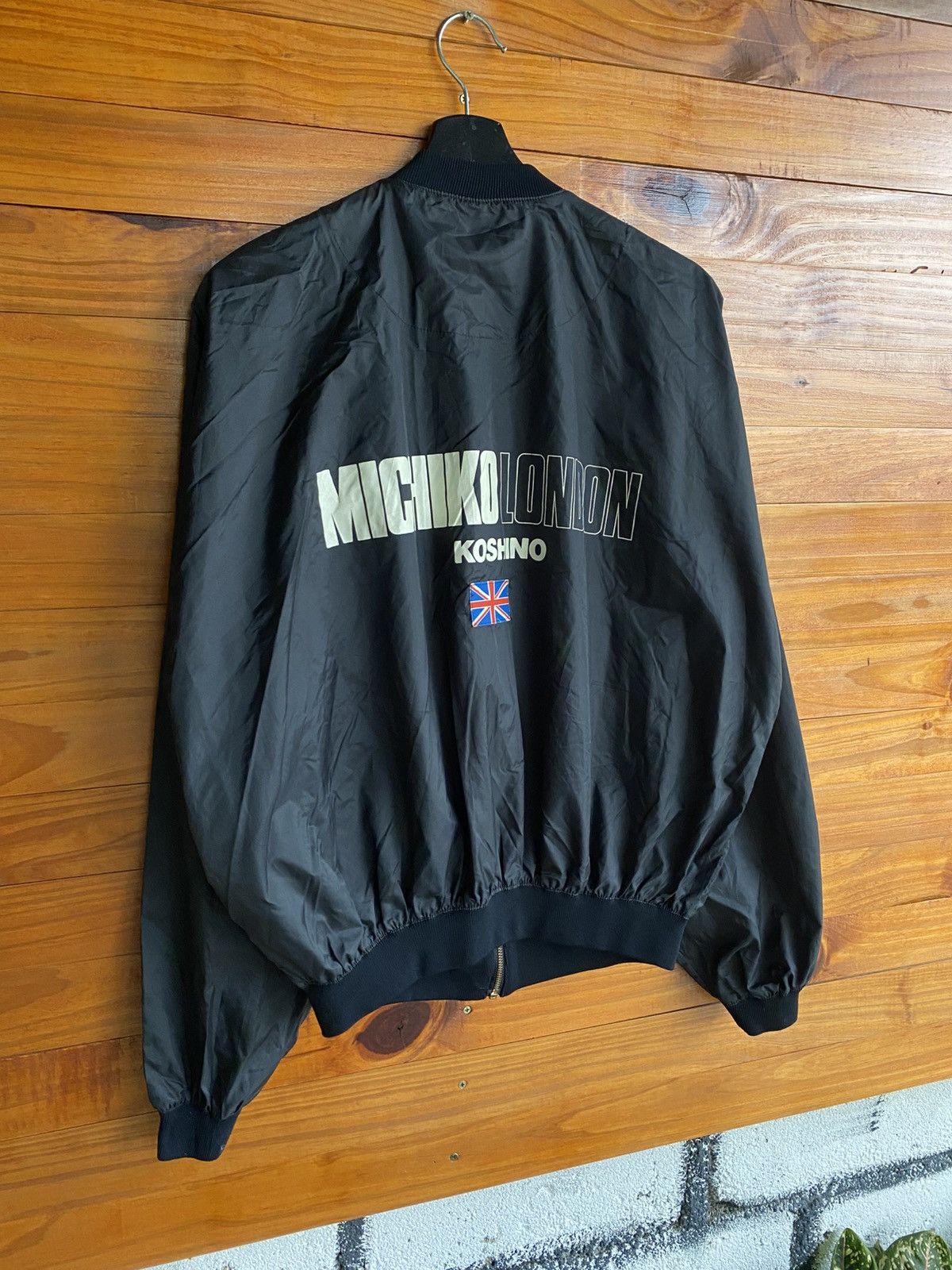 Vintage Michiko London Koshino Black Bomber Jacket Japan