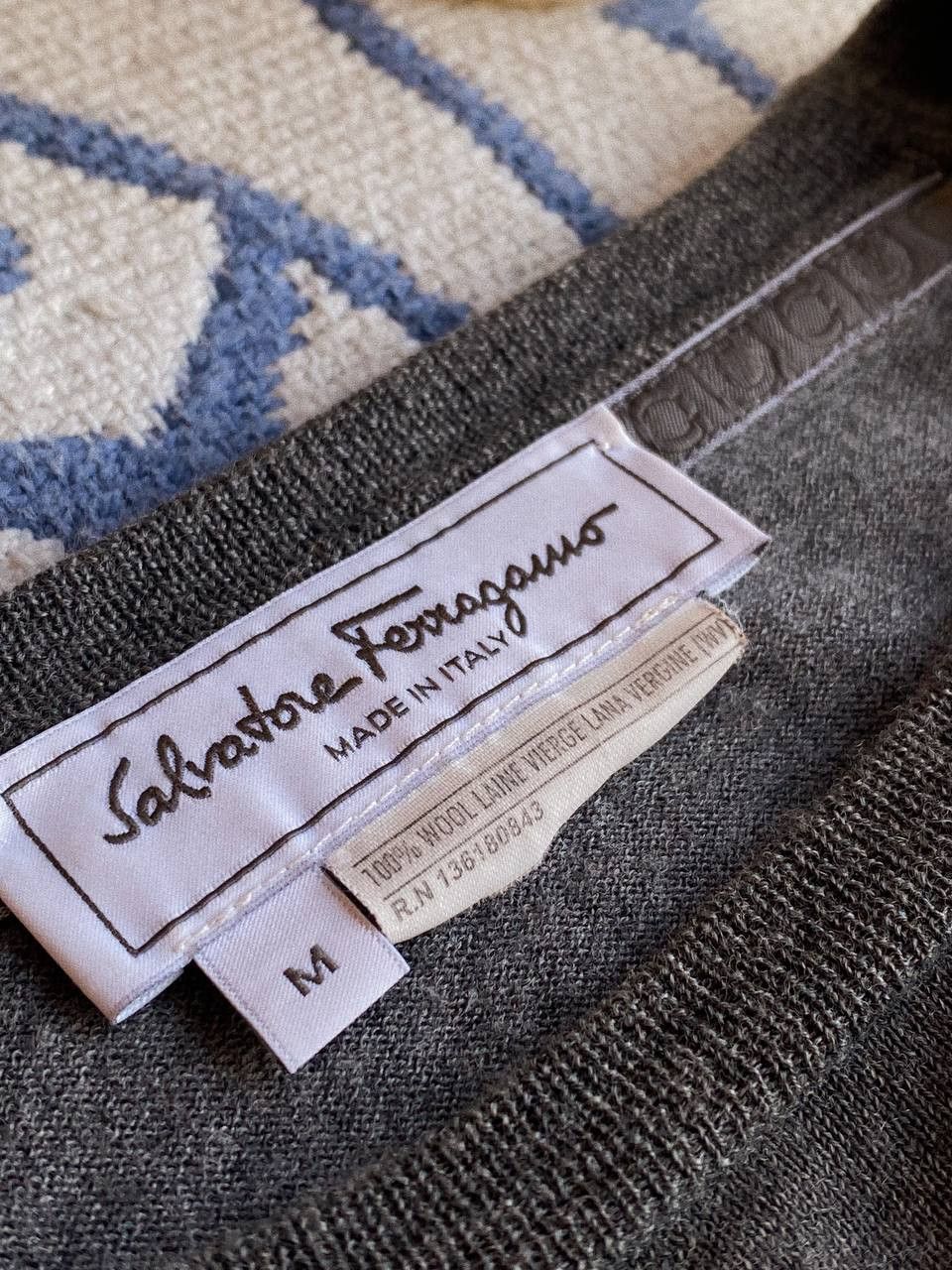 Salvatore Ferragamo Salvatore Ferragamo Wool Sweater Grey Size US M / EU 48-50 / 2 - 8 Thumbnail