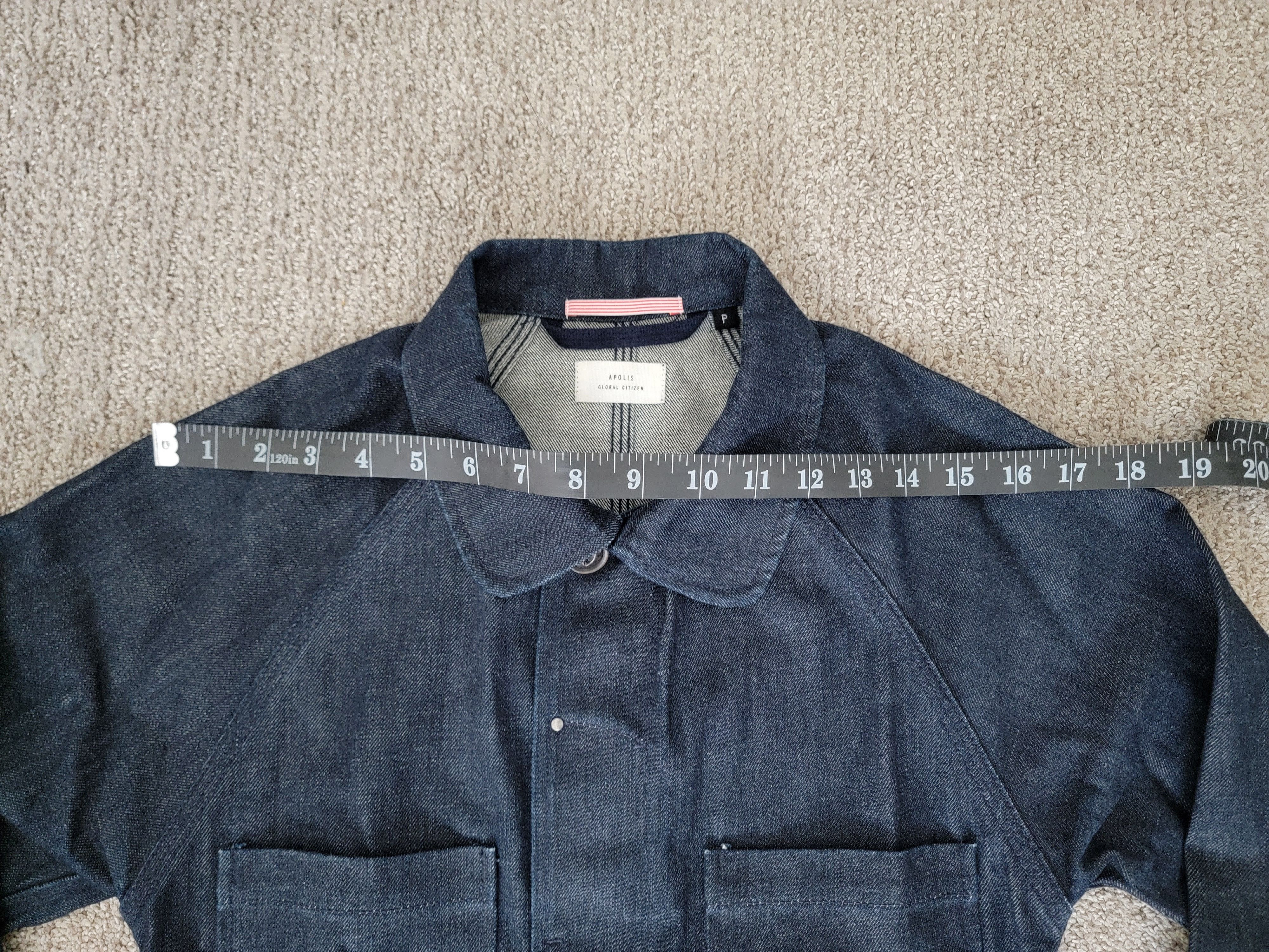 Apolis APOLIS x Huckberry Selvage Denim Chore Jacket - Size XS Size US XS / EU 42 / 0 - 7 Thumbnail