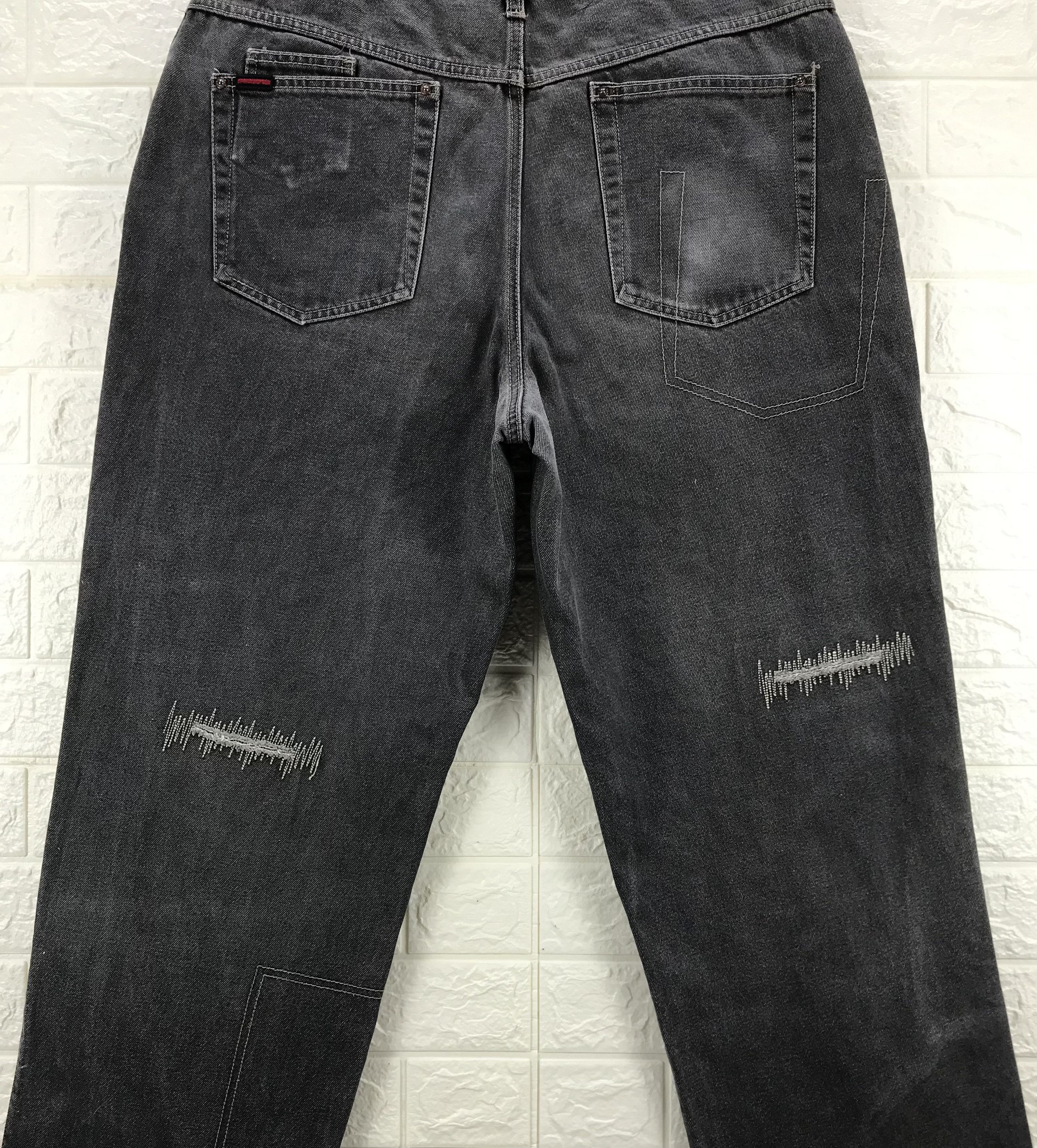 Fubu Vintage Fubu Circa 1992 Faded Black Wide Baggy Jeans Size US 36 / EU 52 - 7 Thumbnail
