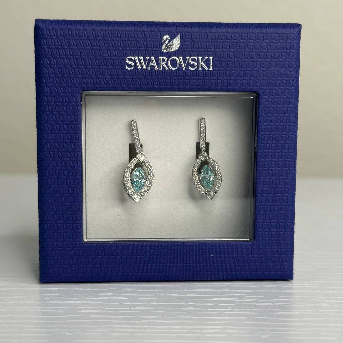 Swarovski Swarovski Sparkling Dance Pierced Earrings Green, Size ONE SIZE - 7 Thumbnail