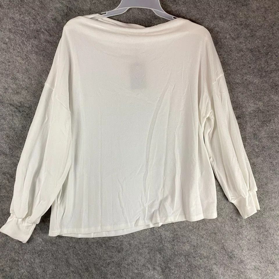 Other Koandaily Blouse XL Women's Long Sleeve NWT White Polyester Size XL / US 12-14 / IT 48-50 - 8 Thumbnail