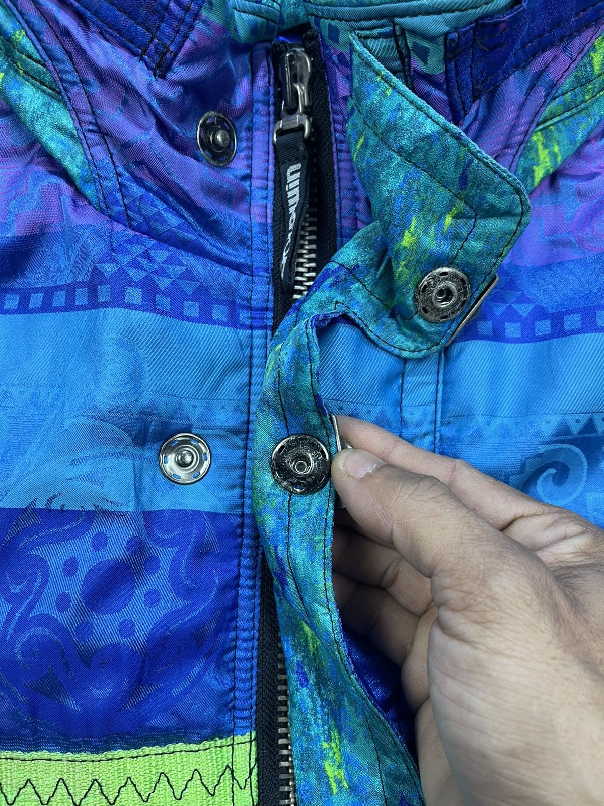 Goldwin Vtg 90s Goldwin Multicolor Abstract Ski Jacket Size US L / EU 52-54 / 3 - 12 Thumbnail
