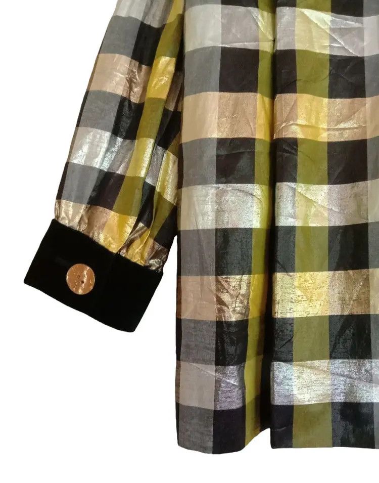 Yves Saint Laurent YSL Yves Saint Laurent Plaid Design Blazer Jacket Size XL / US 12-14 / IT 48-50 - 10 Thumbnail