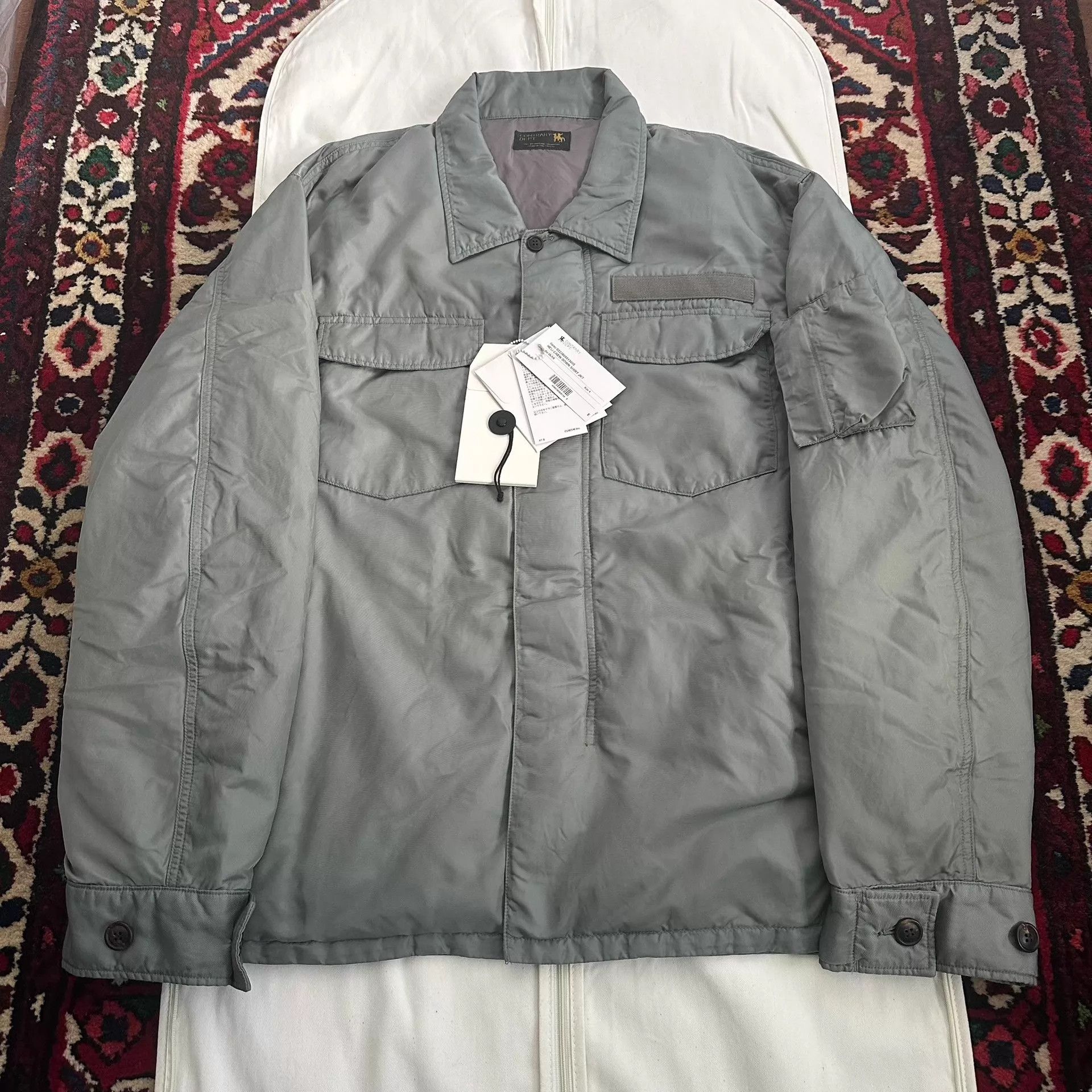 Visvim VISVIM 23AW HELI CREW DOWN SHIRT 4 MILITARY NYLON Size US XL / EU 56 / 4 - 2 Thumbnail