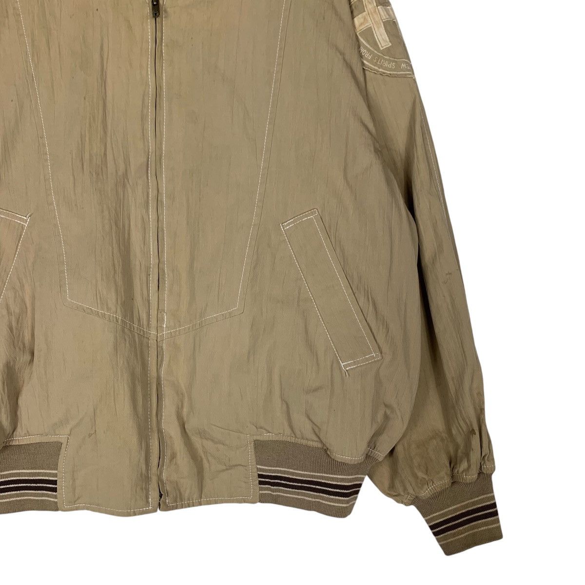 Japanese Brand SCOOP COLLECTION Brown Bomber Jacket #1318-C59 Size US M / EU 48-50 / 2 - 4 Thumbnail