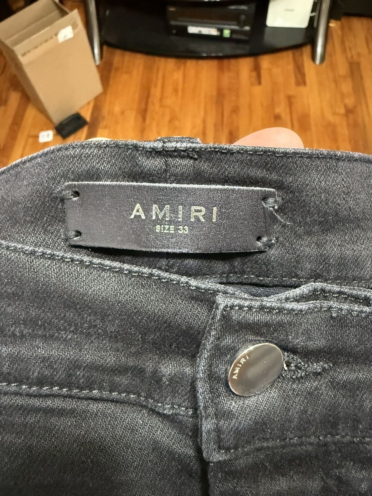 Amiri Amiri Mx1 Japanese Denim Black Size 33 Size US 33 - 8 Thumbnail
