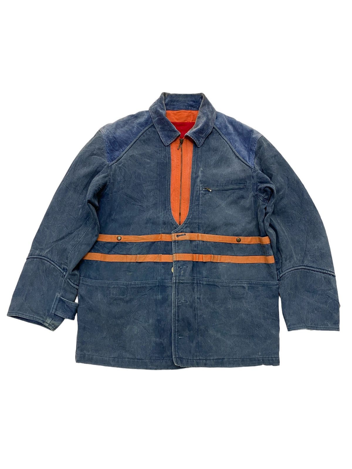 Japanese Brand × Vintage Vintage JUN MEN Military Equipment Denim Jacket Size US M / EU 48-50 / 2 - 1 Thumbnail