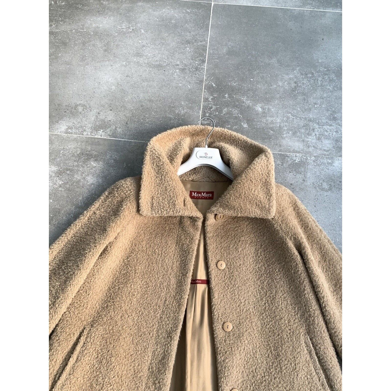 Max Mara Women's MAX MARA TEDDY ALPACA Trench Coat Jacket UK 14 US 12 Size XL / US 12-14 / IT 48-50 - 20 Thumbnail