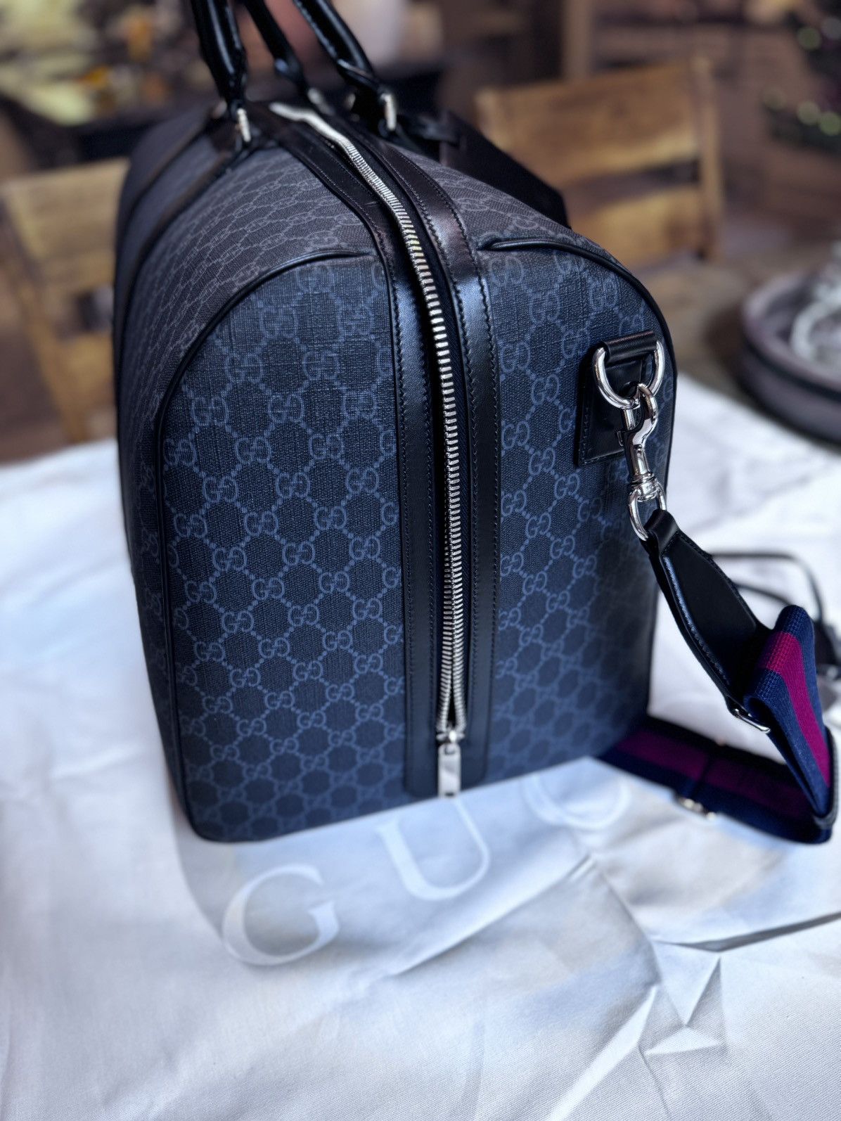 Gucci Gucci Large GG Duffle Bag Size ONE SIZE - 20 Thumbnail