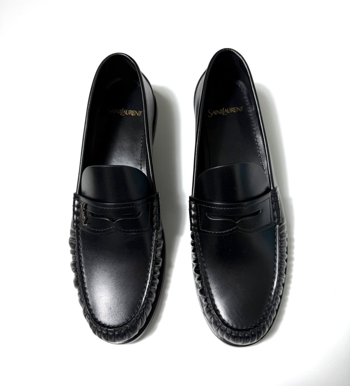 Saint Laurent Paris Saint Laurent YSL Smooth leather loafers Size US 9 / EU 42 - 5 Thumbnail