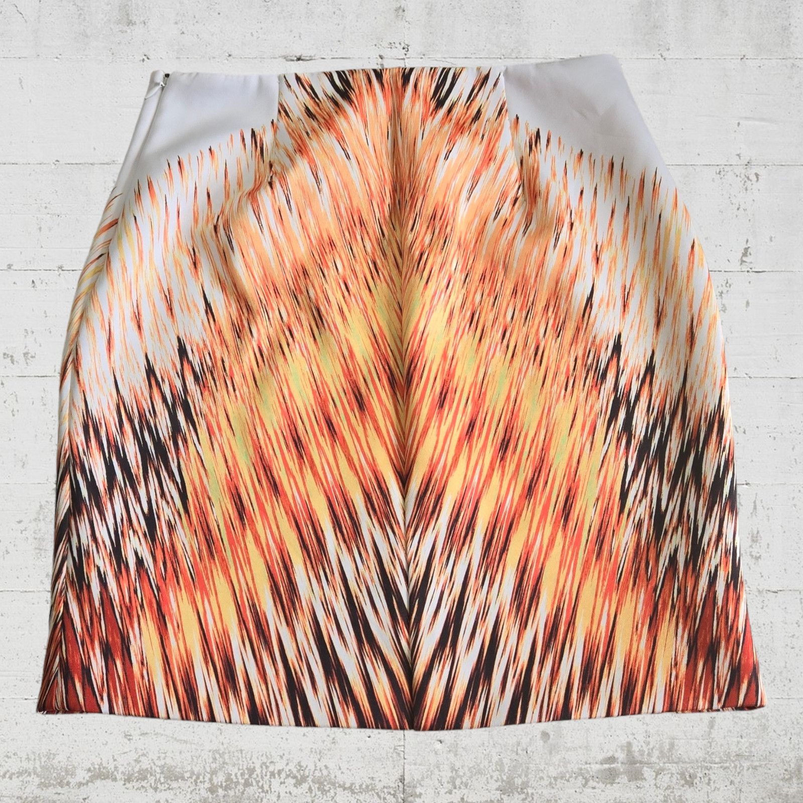 Guess Guess White Orange Fiery Pencil Skirt Size Medium Size 30" / US 8 / IT 44 - 6 Thumbnail