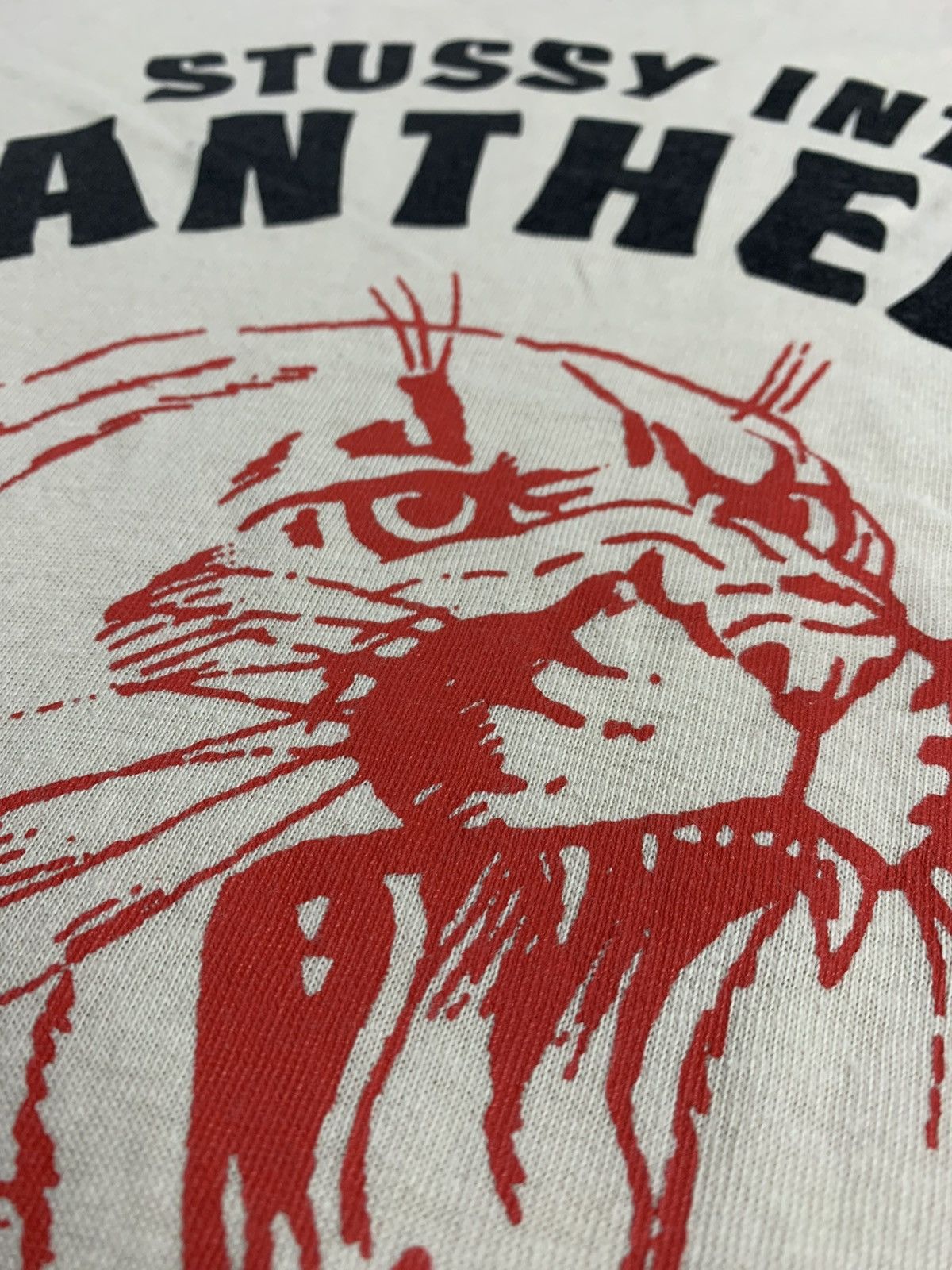 Stussy Stussy Women Japan Raglan Panther Tee – Size S Made in Japan Size S / US 4 / IT 40 - 12 Thumbnail